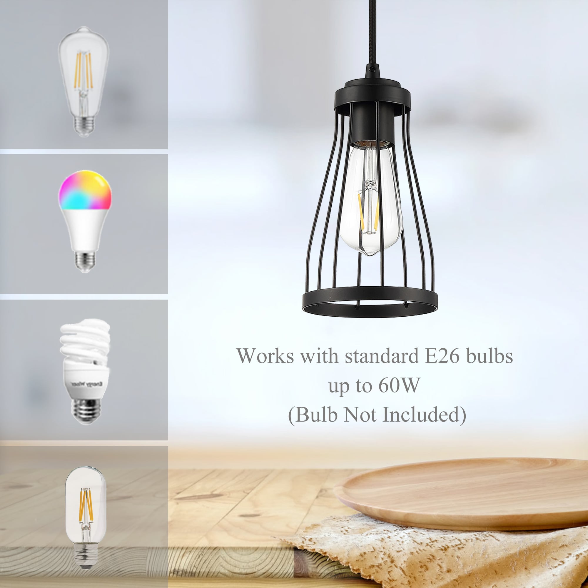 GETLEDEL LEFX-0701-BK Pendant-Lights - View #4