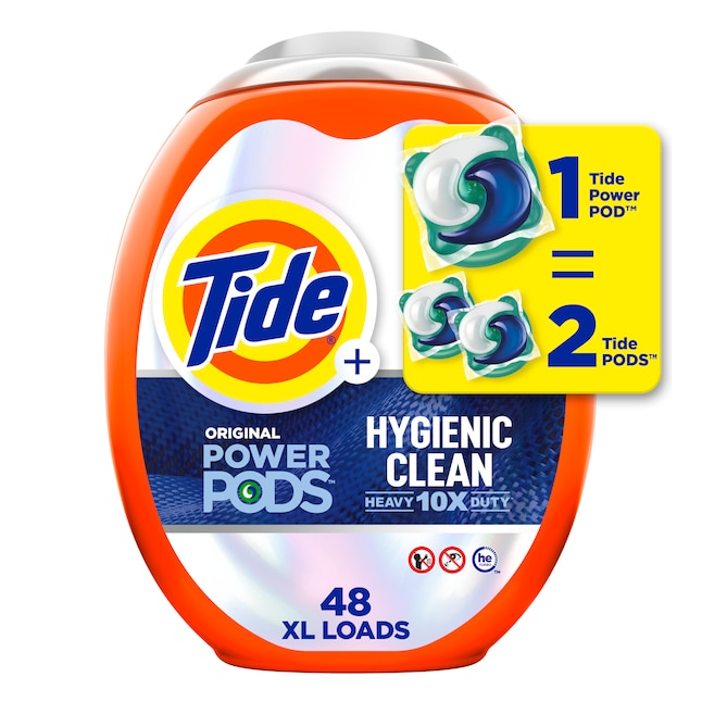 Tide Power Pods Hygienic Clean Heavy Duty 10X Original HE Laundry Detergent  (48-Count) in the Laundry Detergent department at
