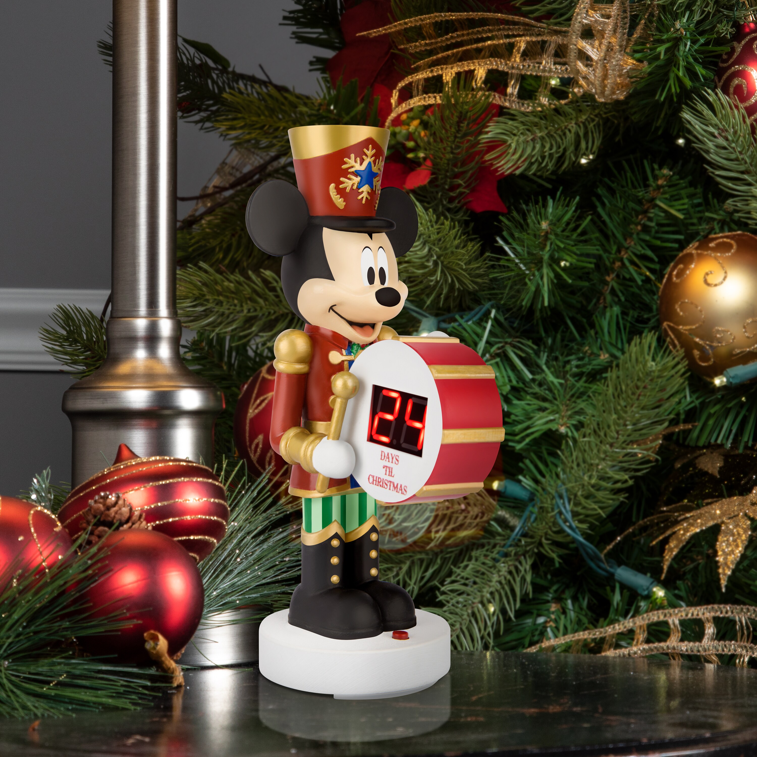 Disney 9-in LED Musical Mickey Mouse Toy Soldier Countdown to