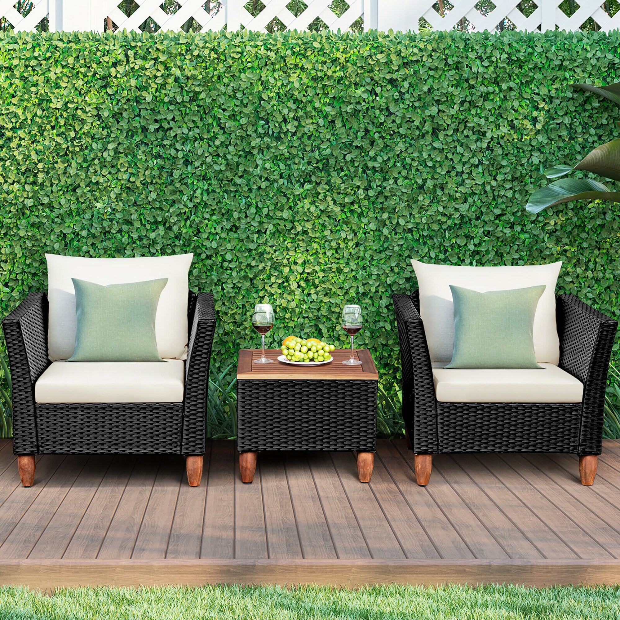 Forclover HYFL-32WH Patio-Conversation-Sets - View #4