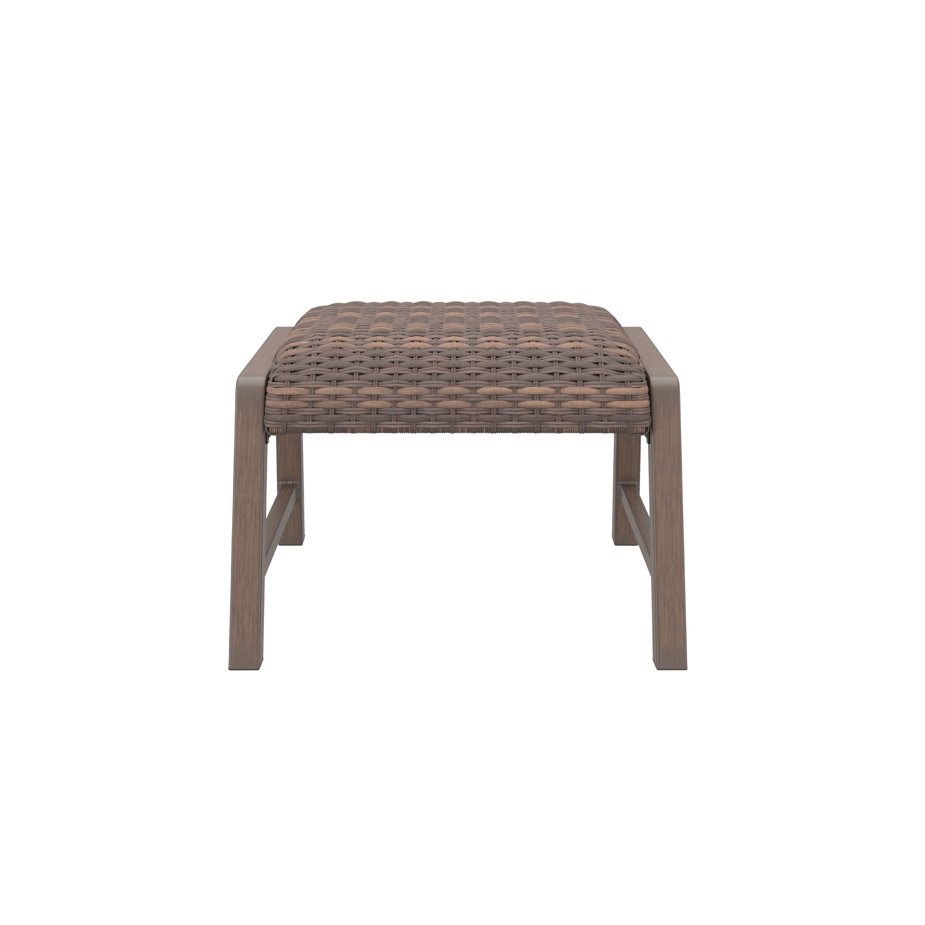 Style Selections Hambright Set of 2 Brown Steel Ottoman in the Outdoor ...