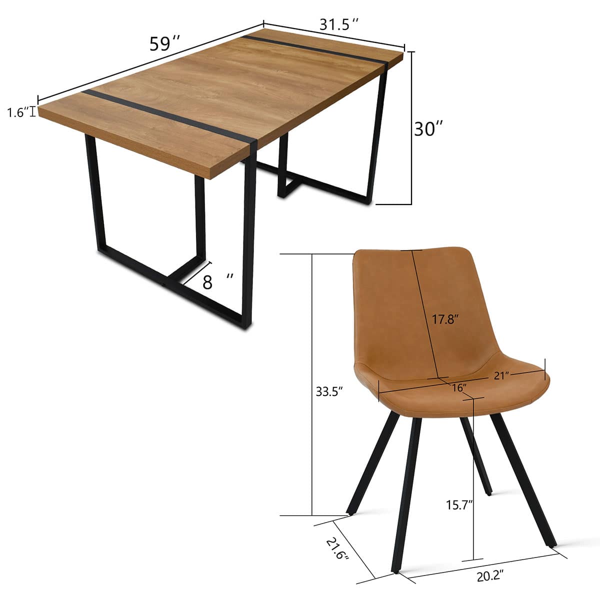 Maison Boucle CONSTANCE+KOUR-TAN4 Dining-Sets - View #3