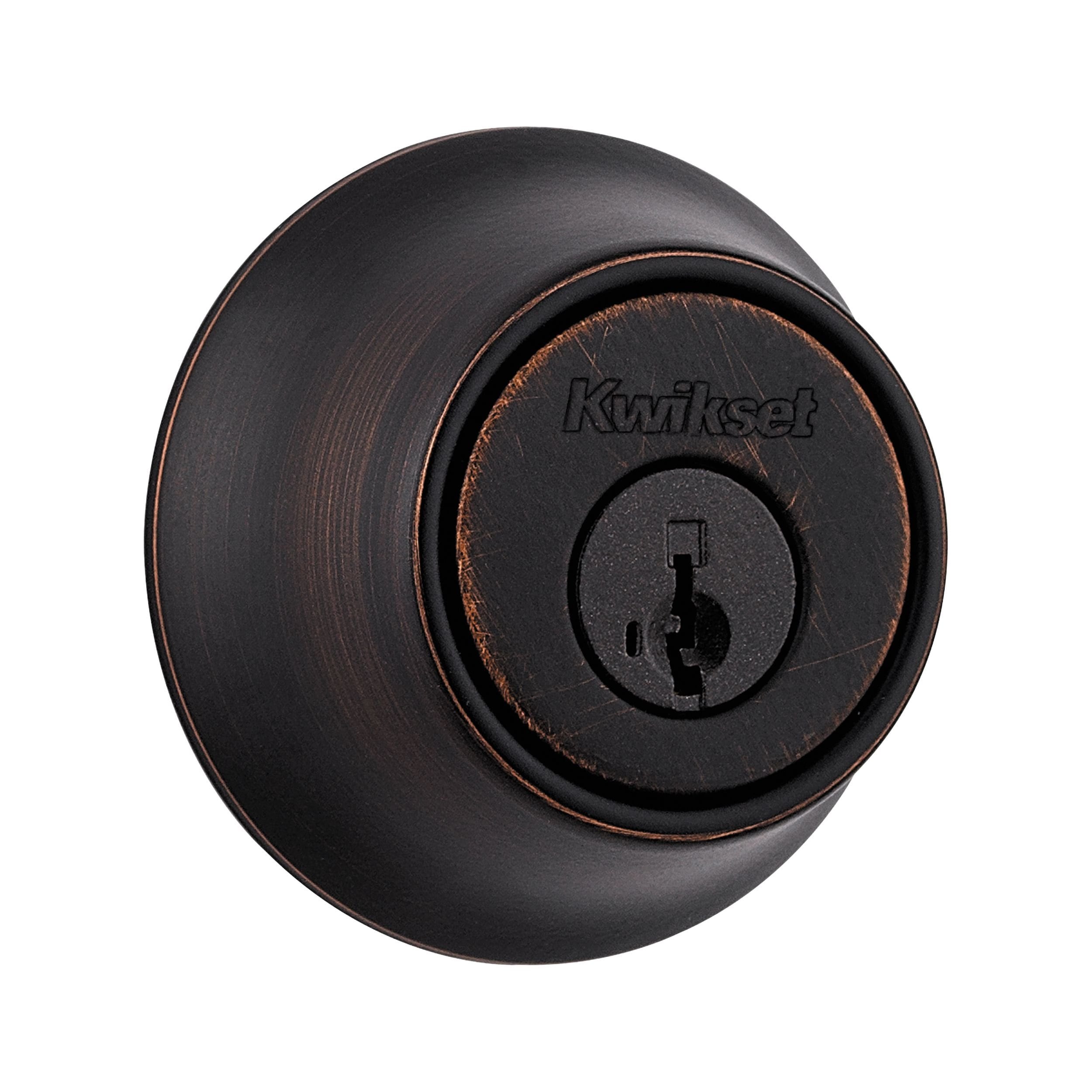 Kwikset 660 11P SMT RCAL 5303 Single Cylinder Deadbolts Featuring Smart Key (3 Pack) Venetian Bronze #96600-633-C330