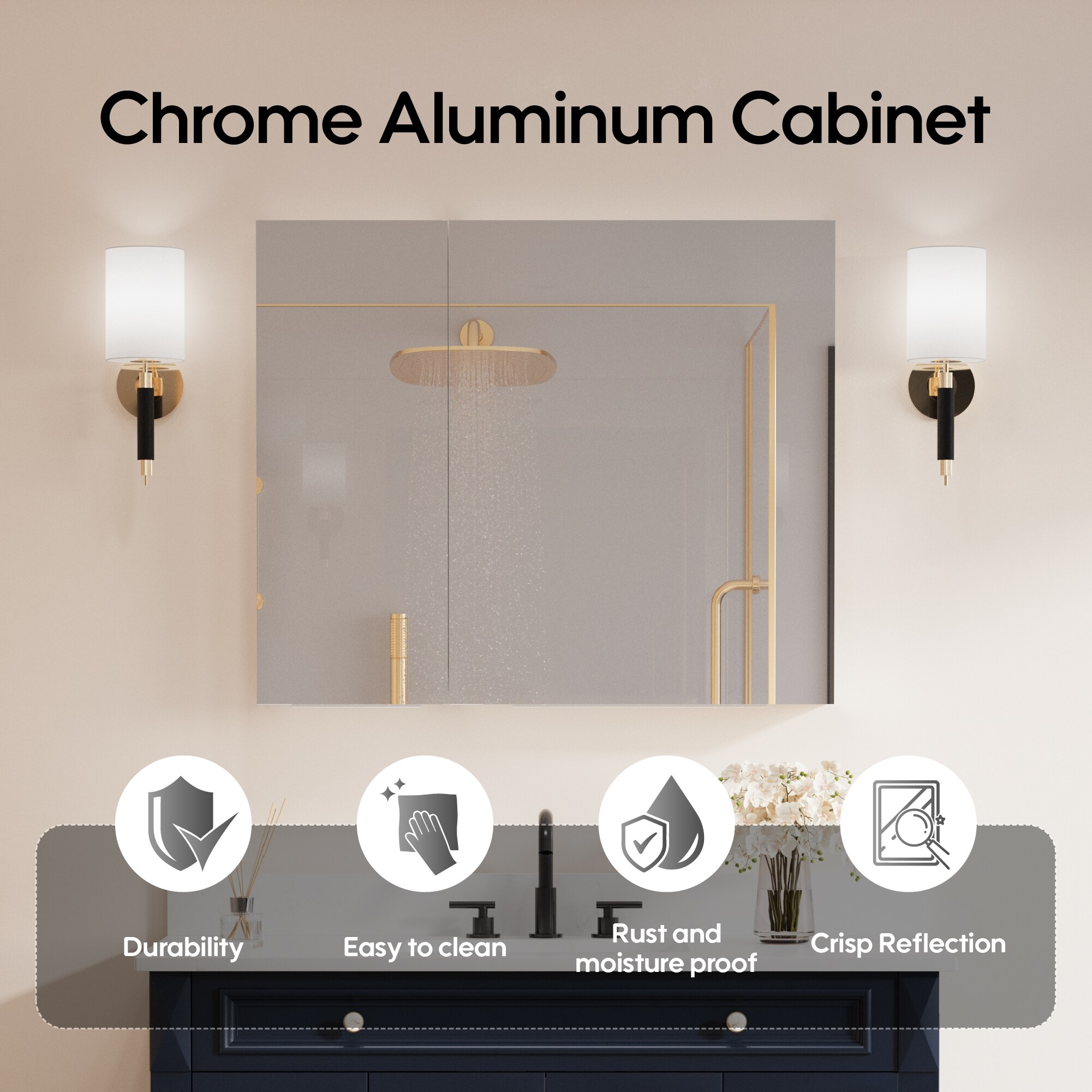 Forclover MRW-JG3630 Bathroom-Medicine-Cabinets - View #5