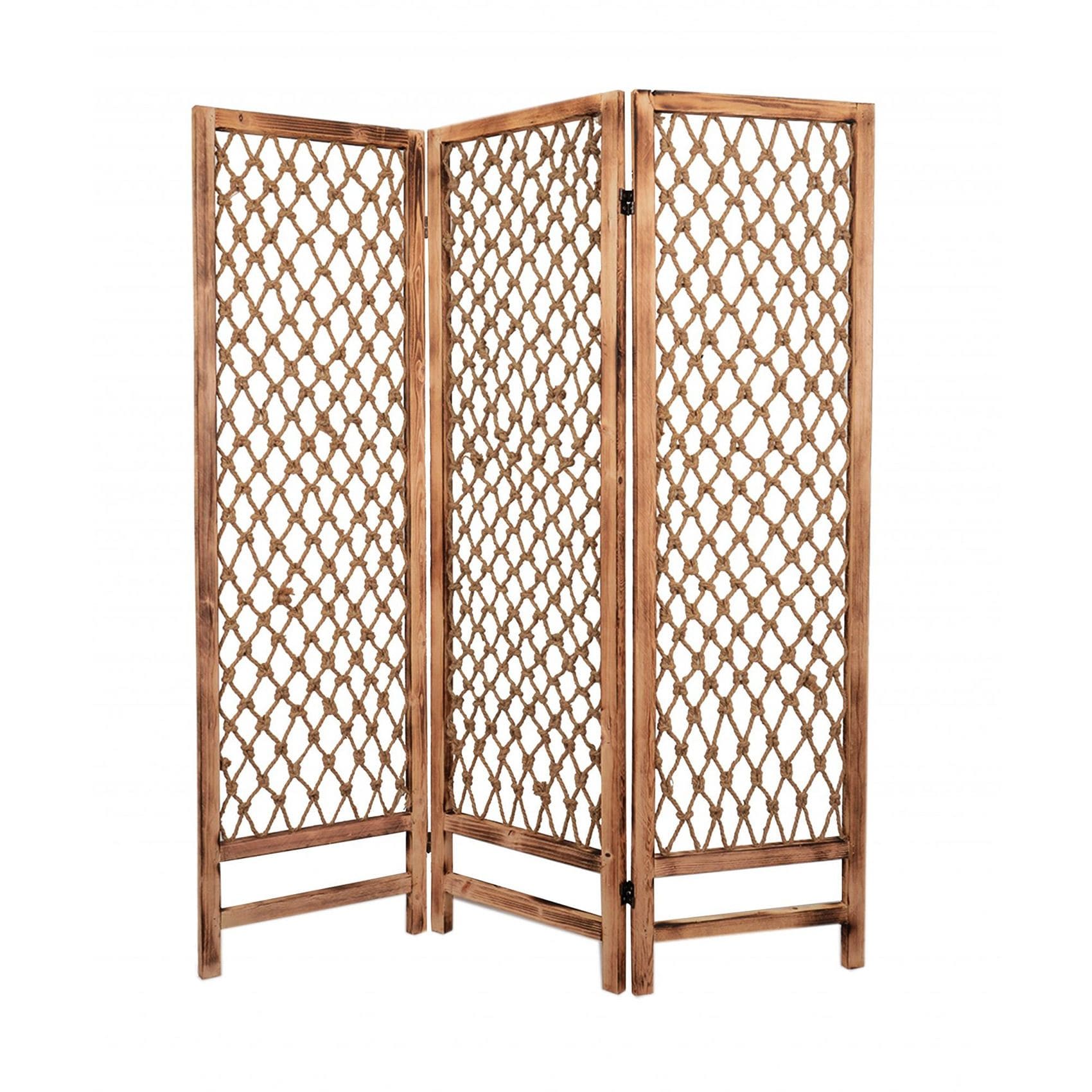 Box Layout Pdf Slickblue Wooden 3-Panel Room Divider with Folding Panel Design for ...