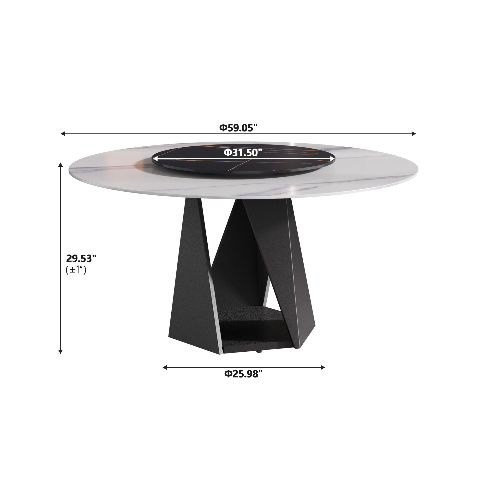 BuotiqHom DH-AT-150W80B-9B Dining-Tables - View #3