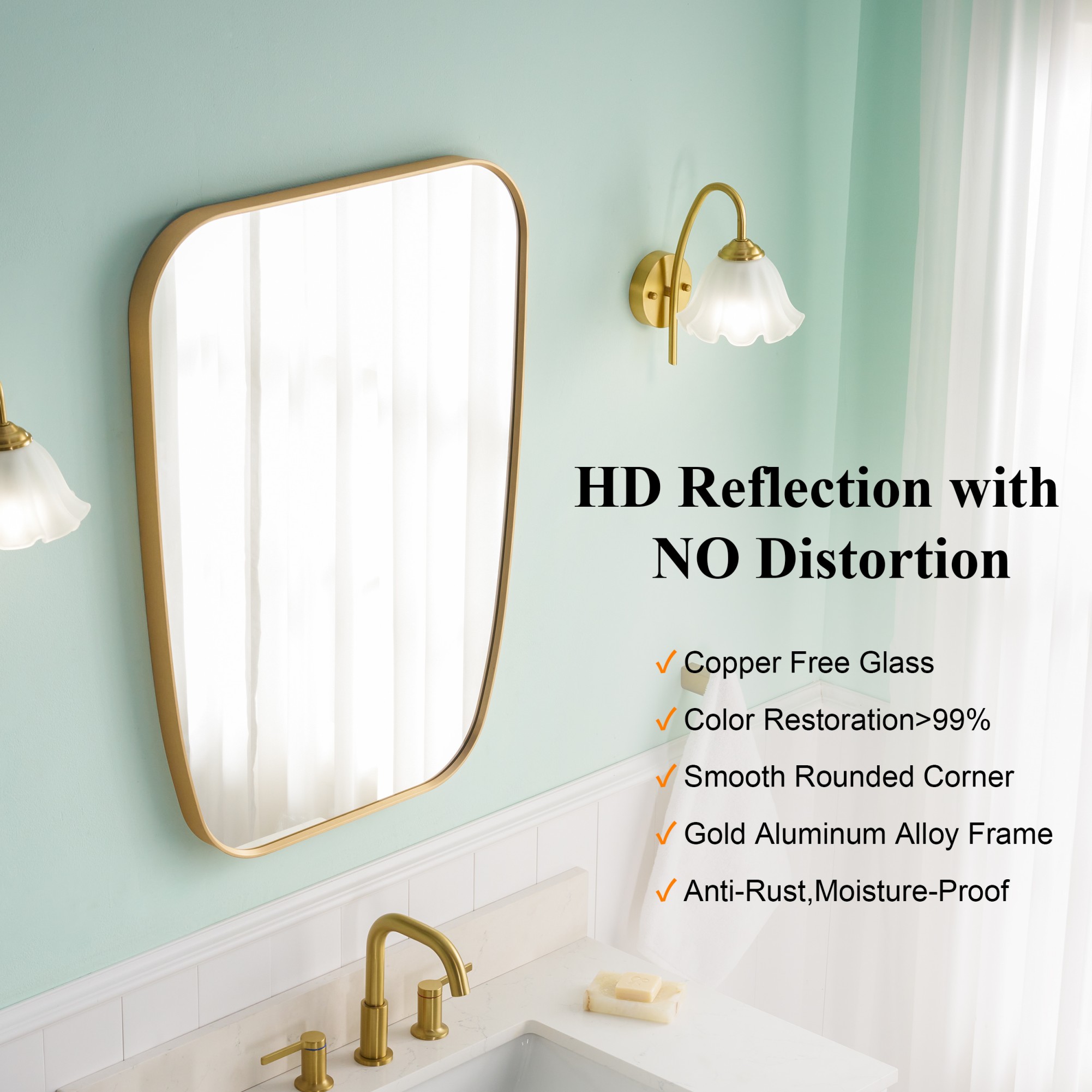 LIVIZA UCJ-MRB5-2432BG Decor-Mirrors - View #2