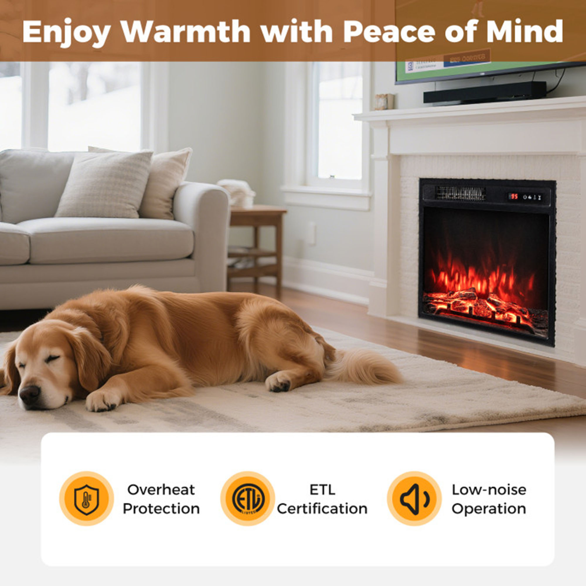 Clihome CL-FP11034US Electric-Fireplaces - View #7