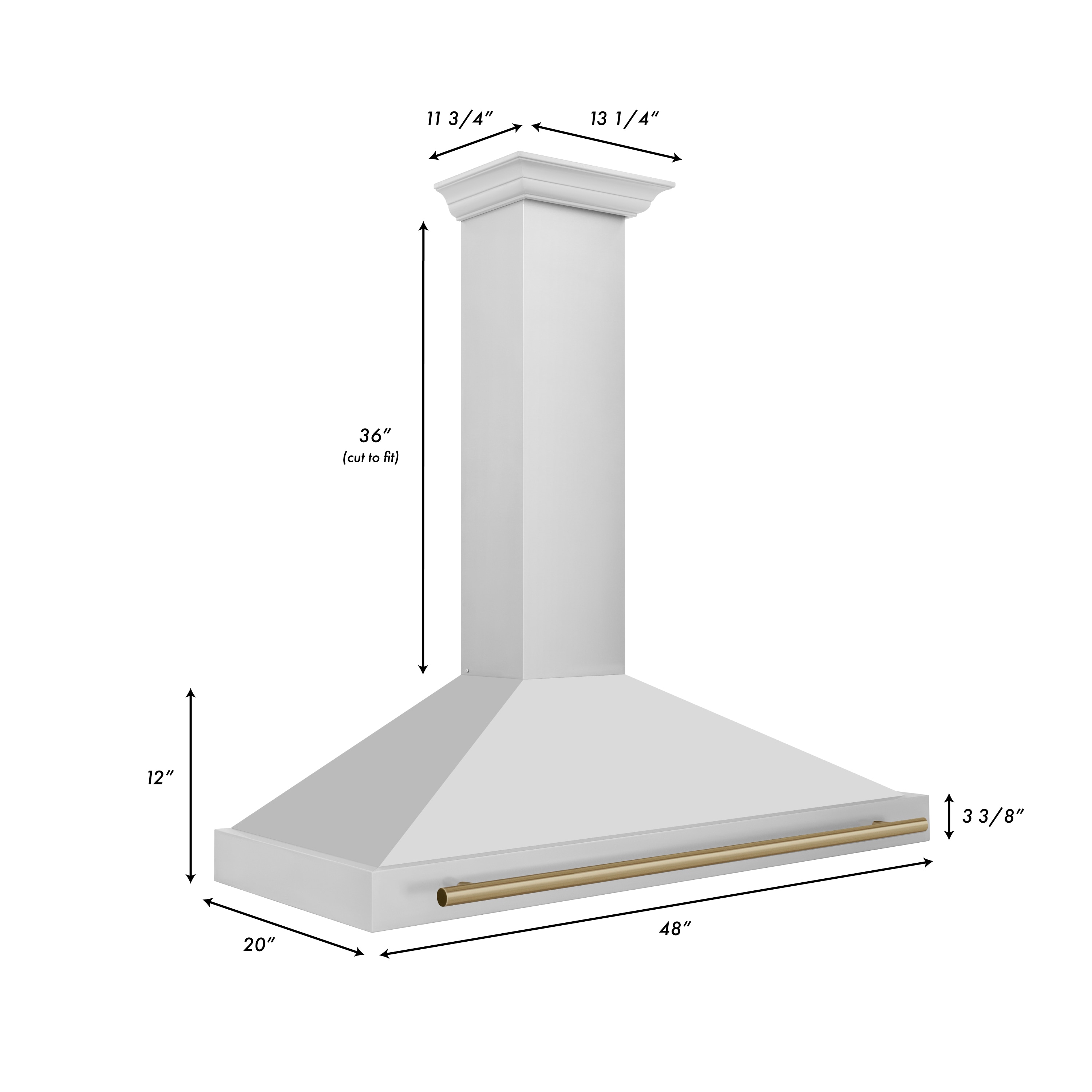 ZLINE KITCHEN & BATH KB4STZ-48-CB Wall-Mounted-Range-Hoods - View #3