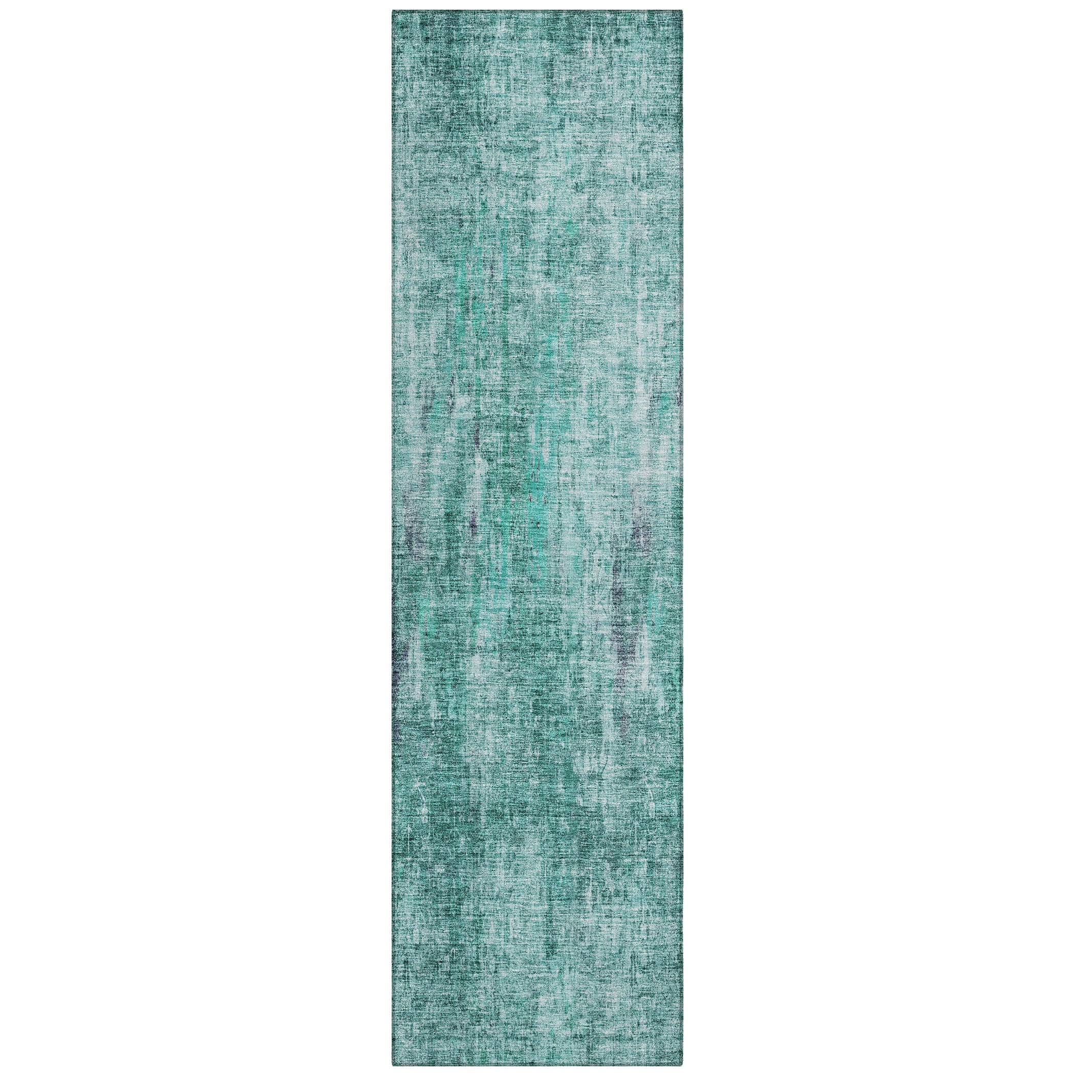 Addison Rugs ACN655TE2X8 Chantille ACN655TE 2 x 7 (ft) Polyester Teal Rectangular Indoor/Outdoor Geometric Machine washable Runner rug