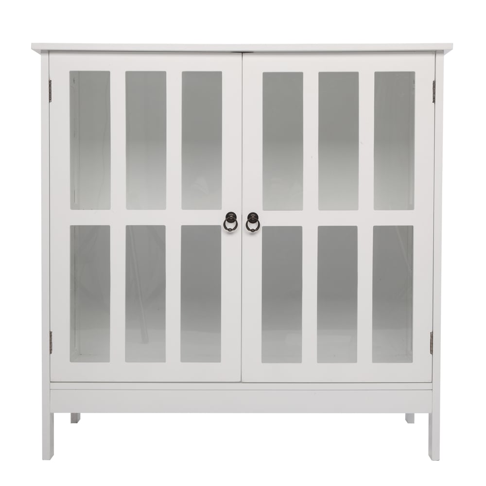 Winado 303868585031 Sideboard Contemporary/Modern White Kitchen hutch with Wine Storage