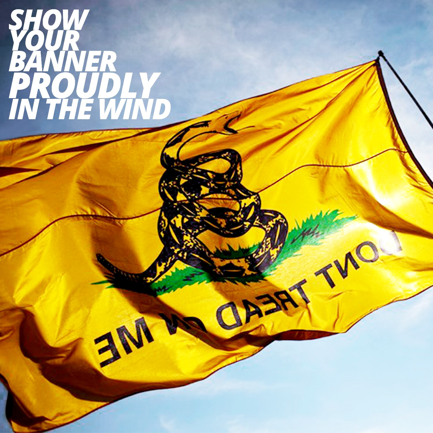 Anley Don't Tread On Me Gadsden Flag 2-Pack 5-ft W x 3-ft H Flag at