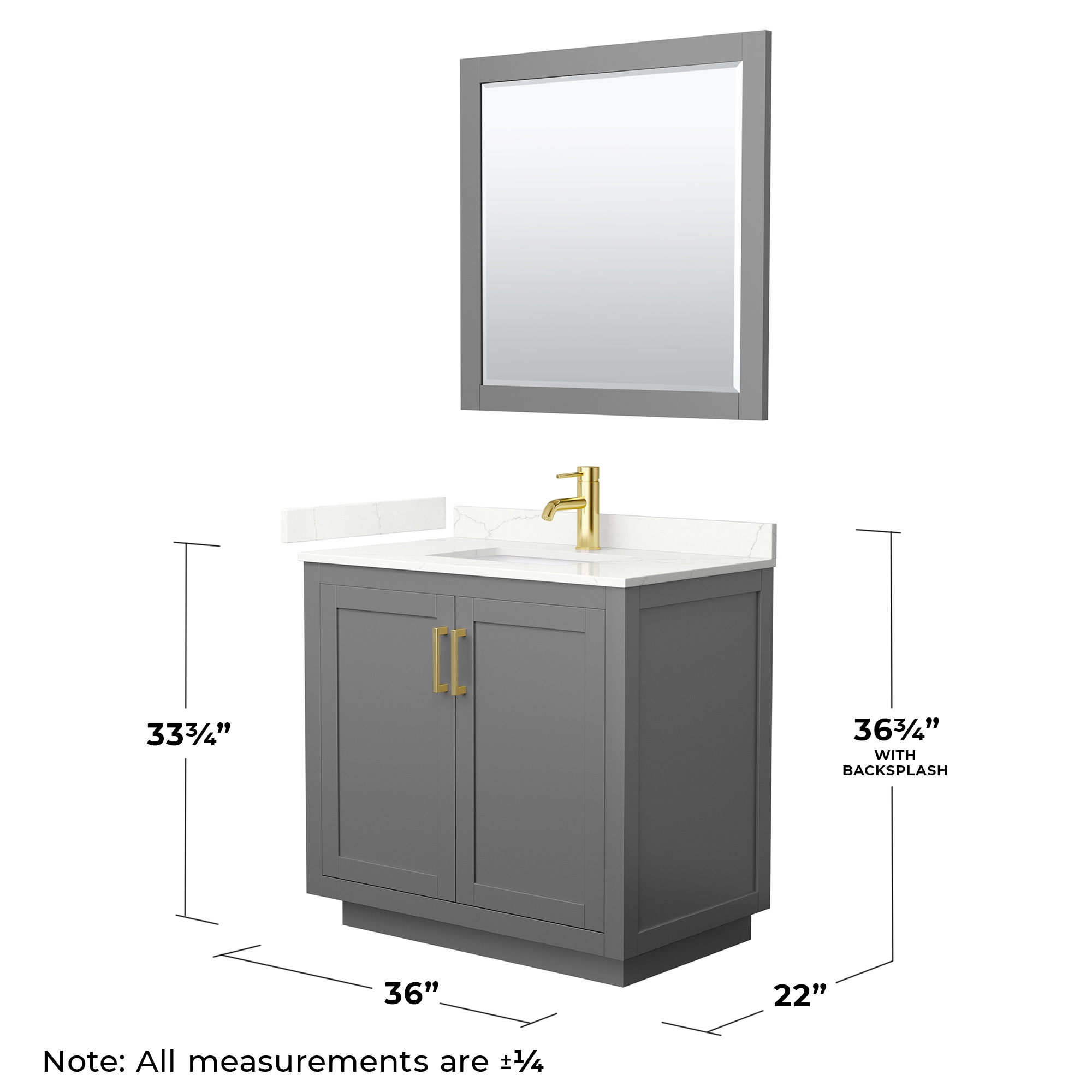 Wyndham Collection WCF292936SGGGTUNSM34 Bath-Vanity-Combo - View #6