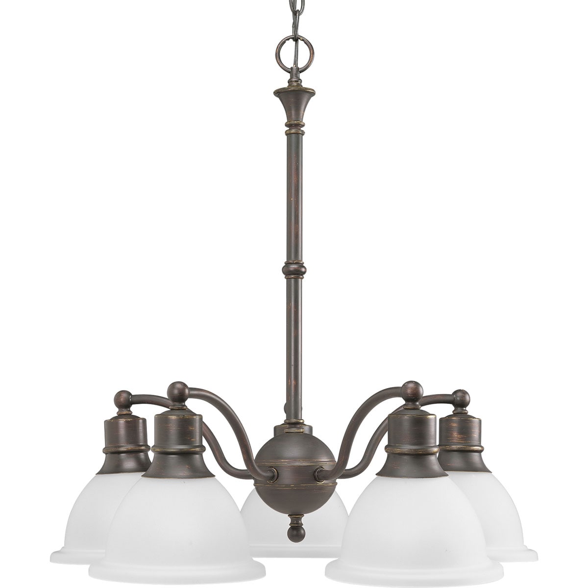 Progress Lighting P4281-20 Madison 5 -Light Antique Bronze Transitional For Use in Bedrooms, Dining Rooms, Foyers, Kitchens, Living Rooms Chandelier