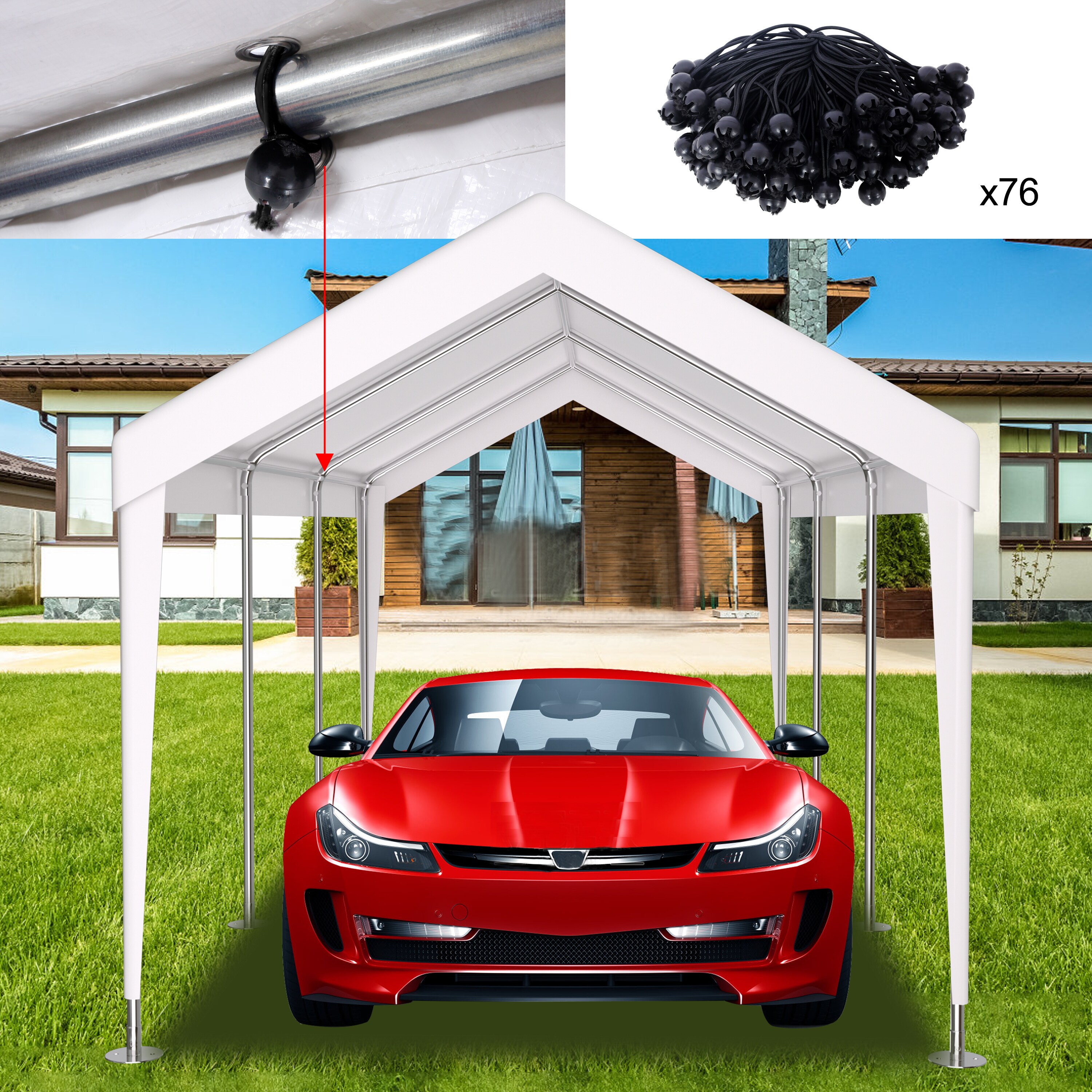 LOVMOR SF-W-W465P204150 Carport-Covers - View #5