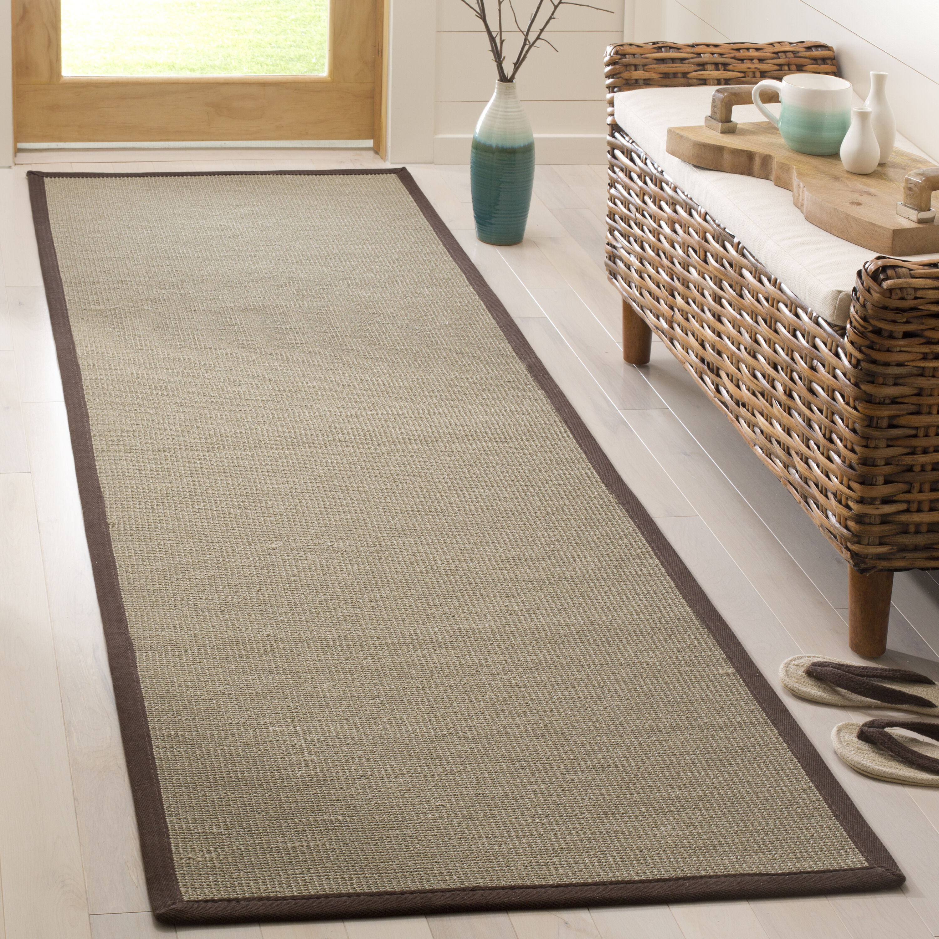 Safavieh - Nf 131F Sage Brown 2ft-6in x 8ft Solid/Tonal Rug