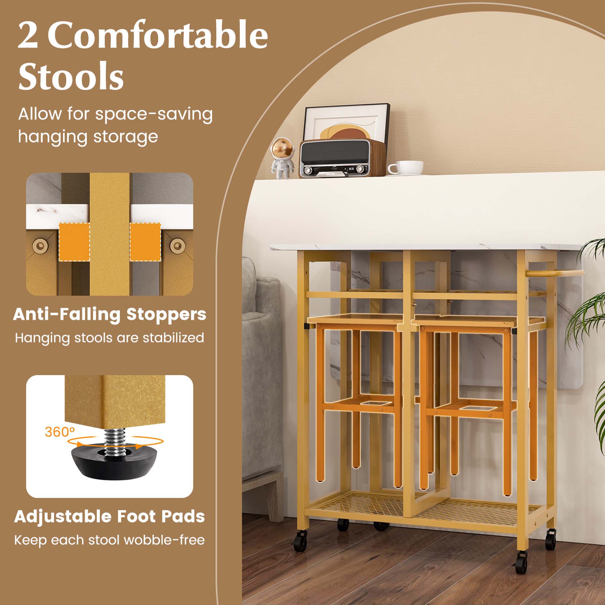 Costway HCST00983 Patio-Dining-Sets - View #6