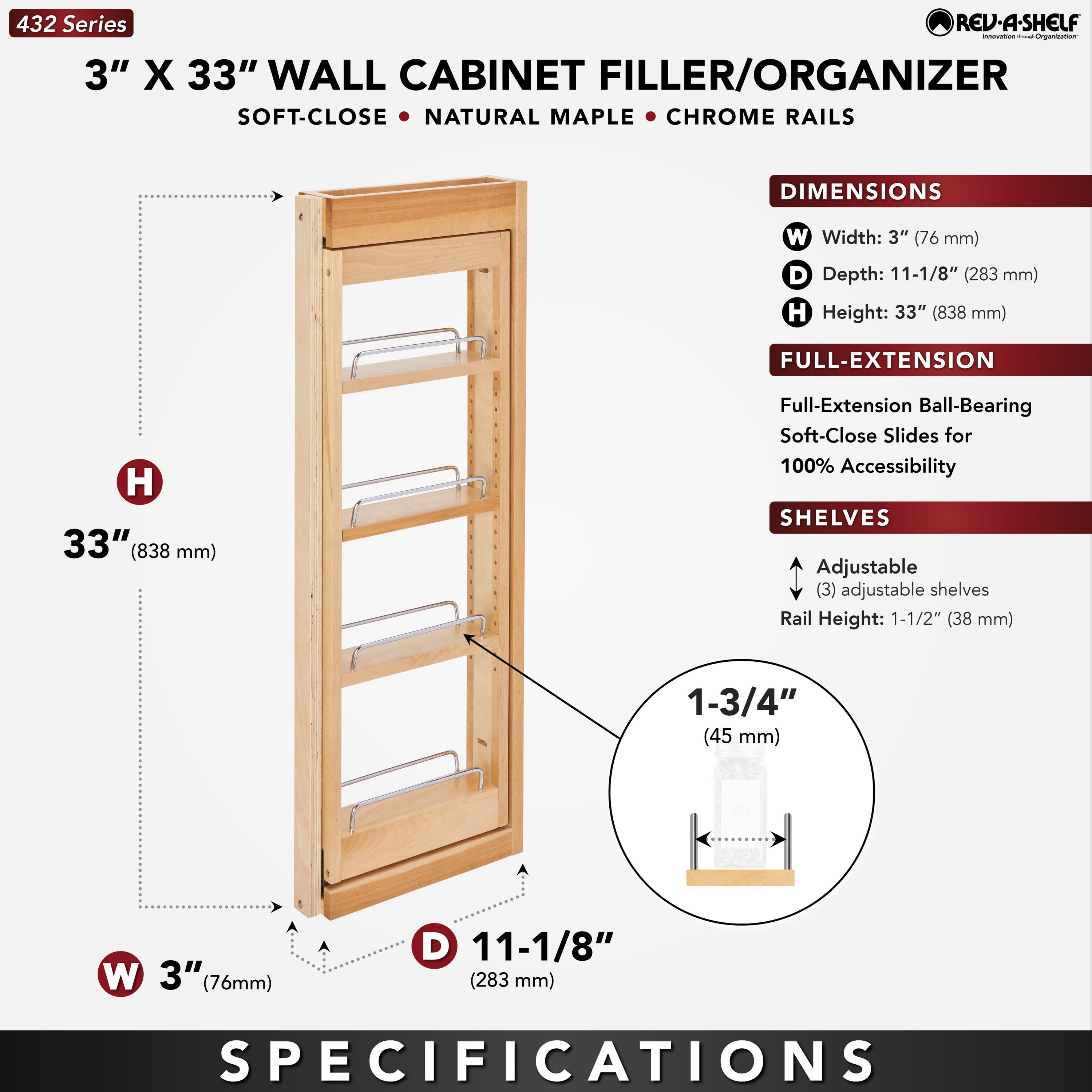 Rev-A-Shelf 321543 Pull-Out-Cabinet-Baskets - View #2