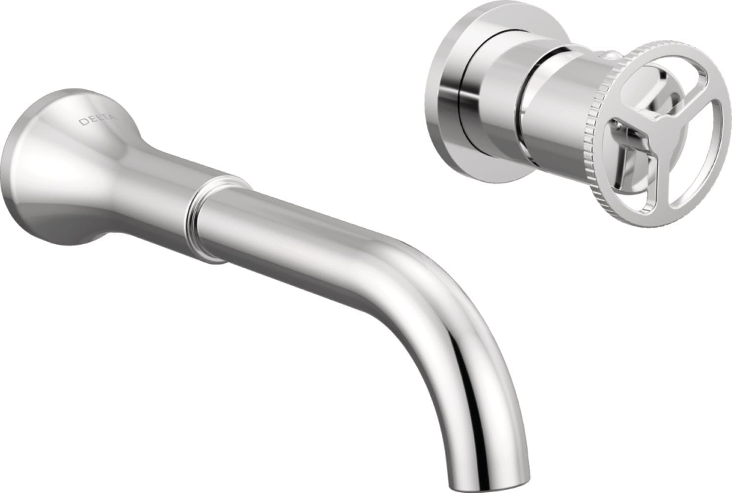 Chrome Wall Mounted Modern Brass Bathroom Faucet