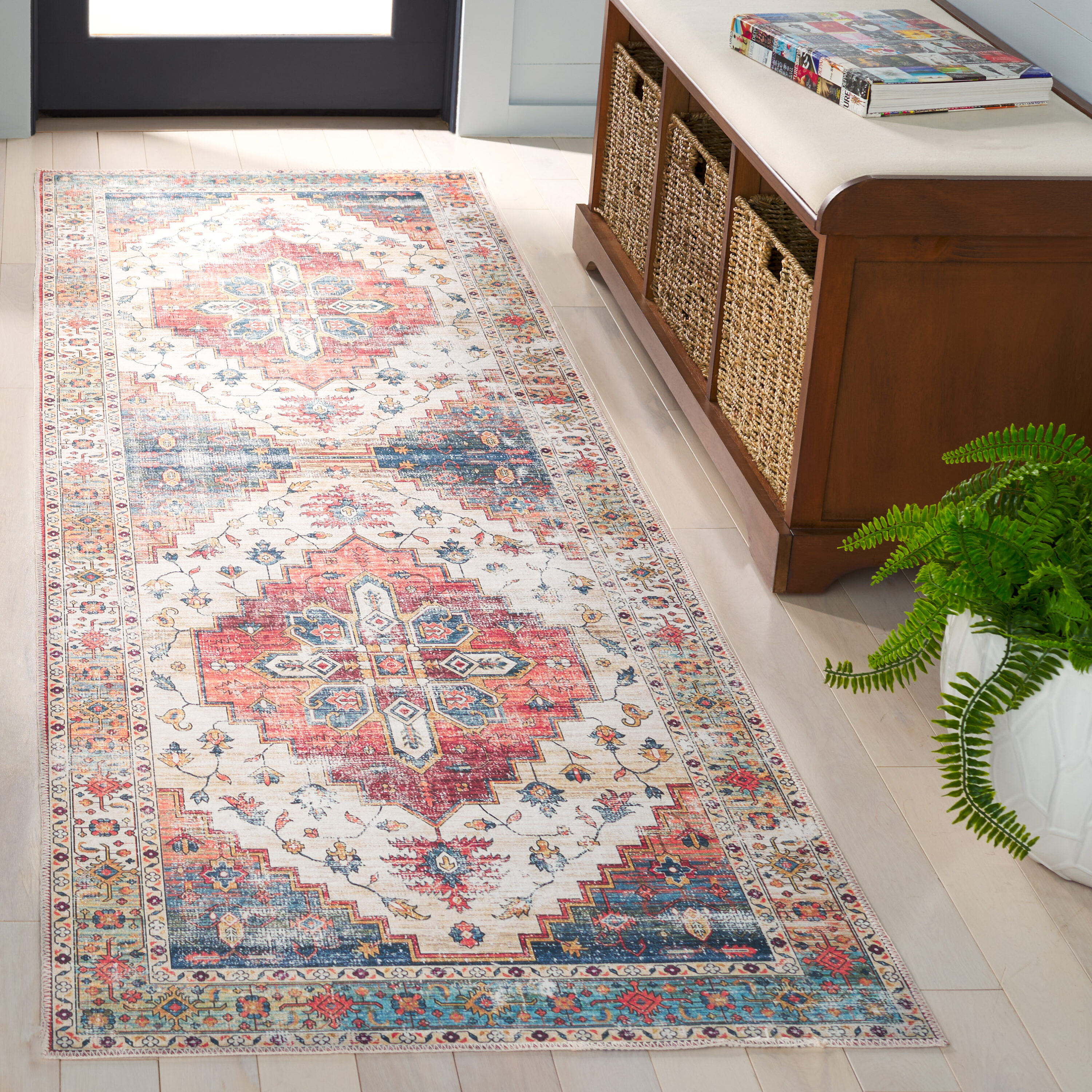 Arizona 209P Rust Beige 2ft-6in x 8ft Traditional Rug