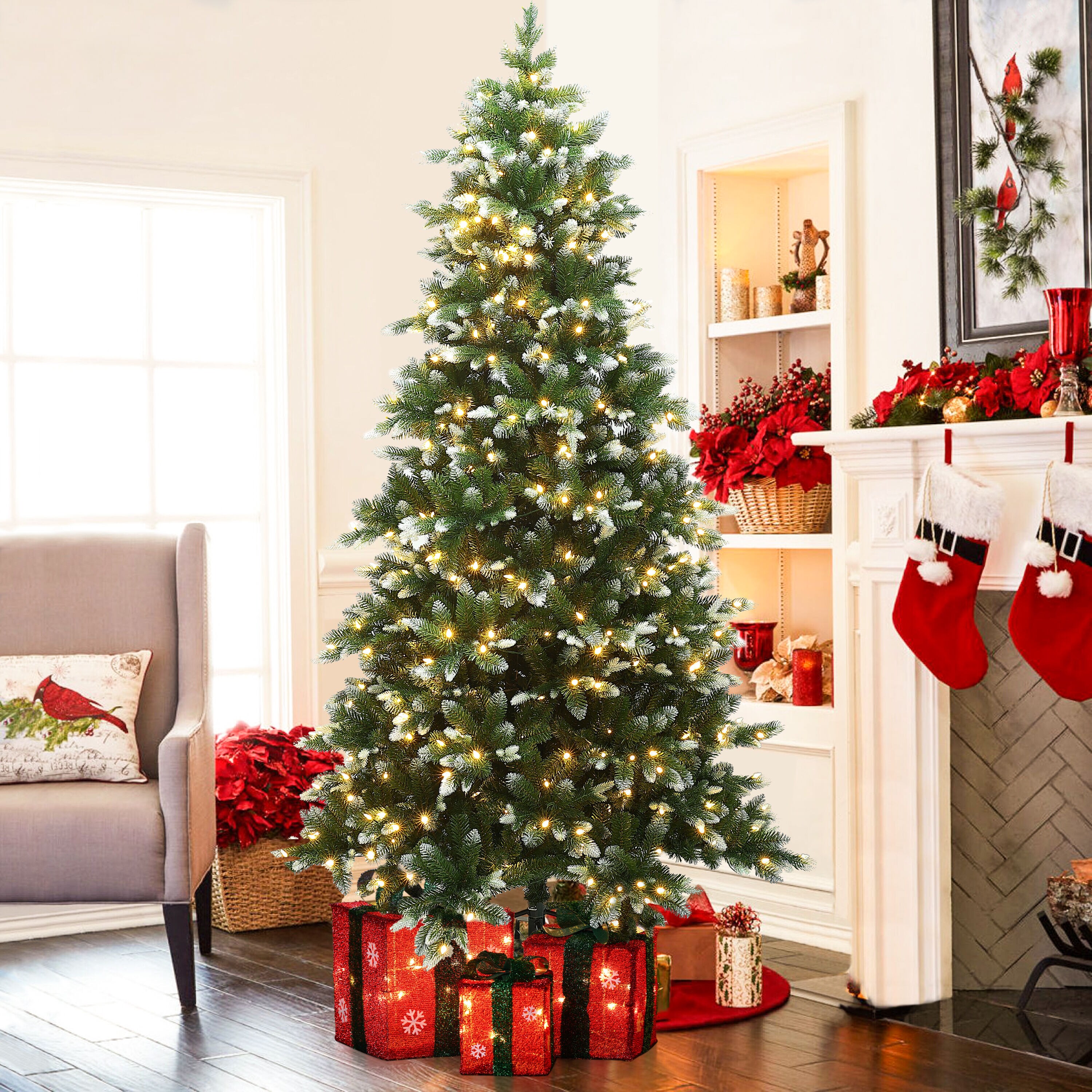 LuxenHome WHAP1805 Artificial-Christmas-Trees - View #4