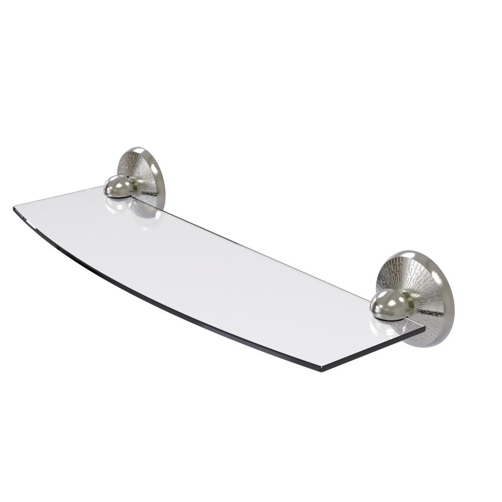 Allied Brass PMC-33/18-SN Prestige Monte Carlo Satin Nickel Wall mount Bathroom Shelf ( 18-in x 3-in x 5-in )