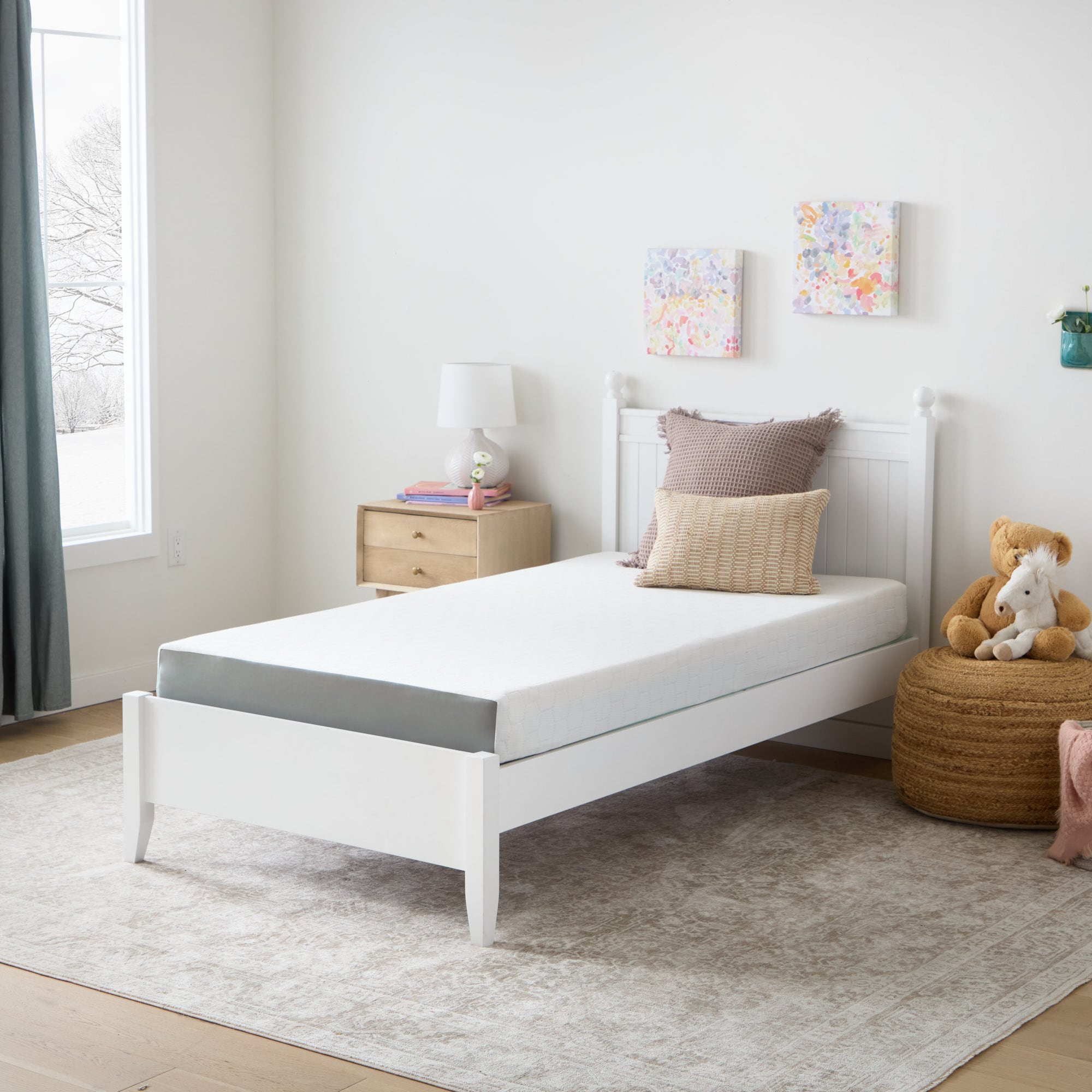 Linenspa 6-in Firm Twin Cooling Gel memory foam Mattress in a Box