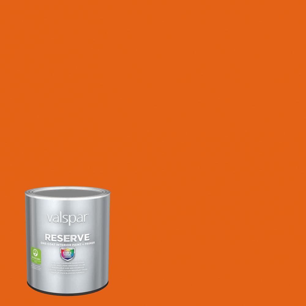 Valspar 2010-2-2916561 Reserve Flat Island Orange 2010-2 Latex Interior Paint Paint + Primer ( 1-quart )