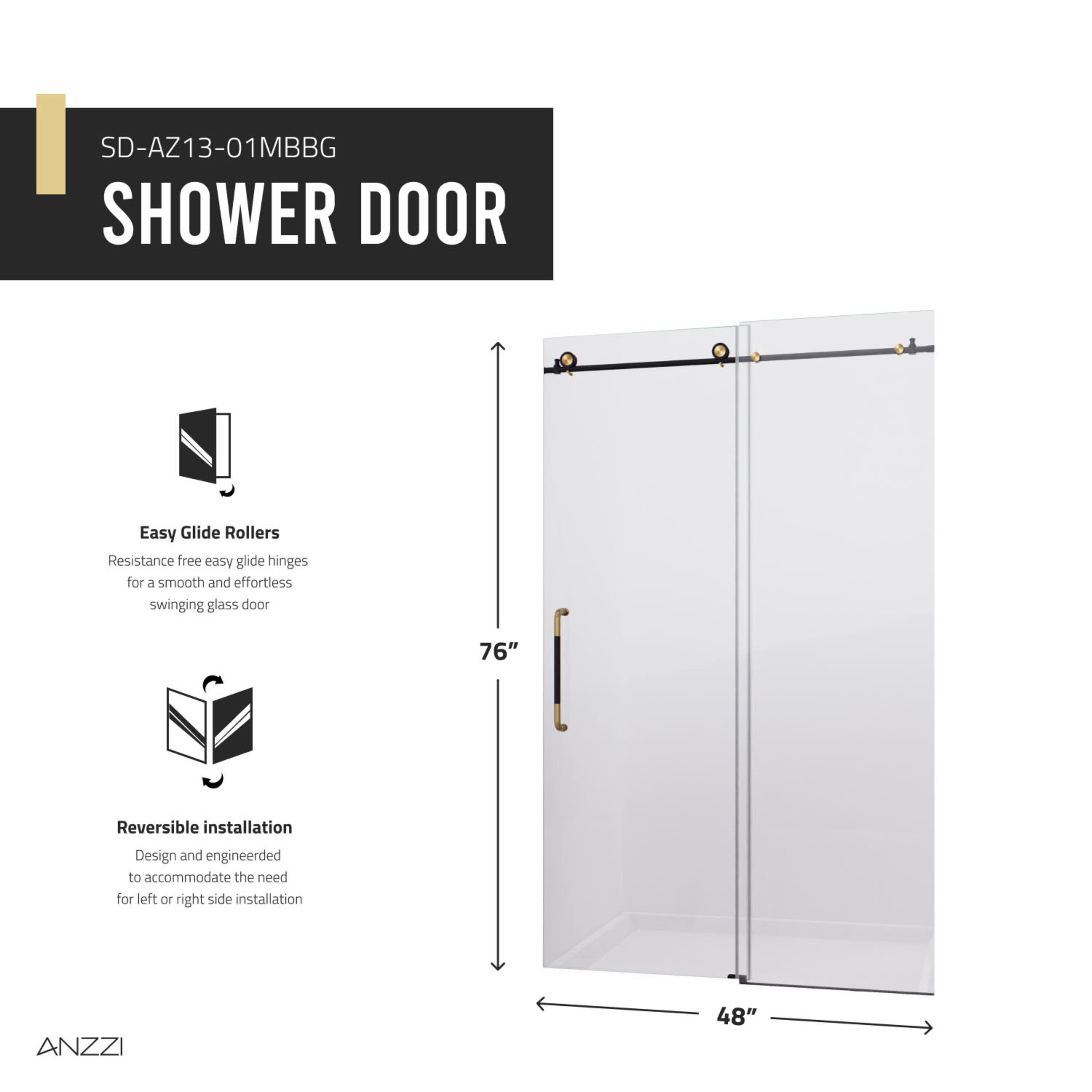 ANZZI SD-AZ13-01MBBG Shower-Doors - View #13