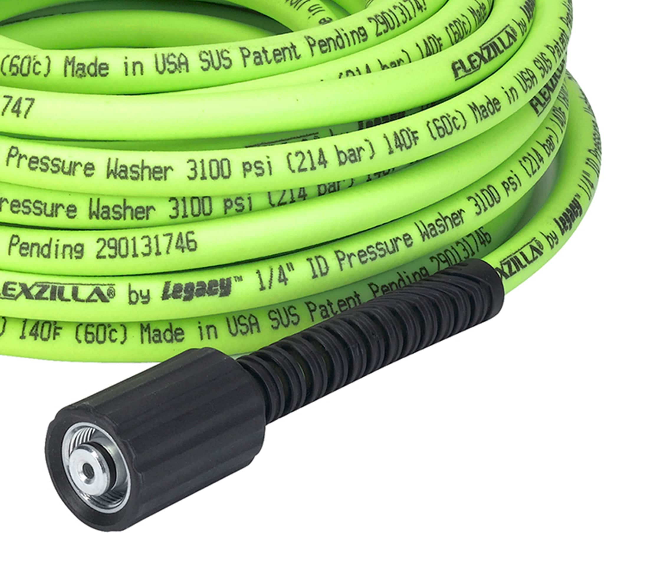 corretic Pressure Washer Whip Hose 8 ft x 3/8 inch, Hose Reel Connector Hose for Pressure Washing, 4000 PSI Power Washer Jump