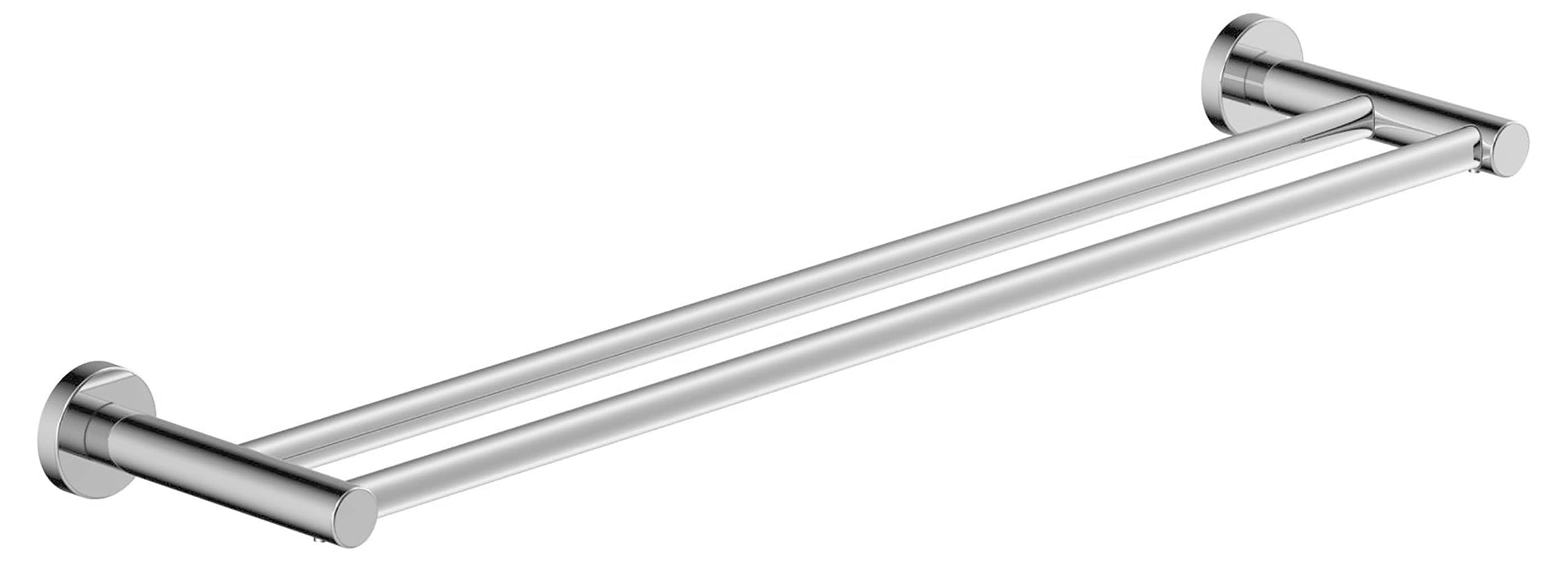 Symmons 353DTB-24 Dia 24-in Polished Chrome Wall mount Double Towel Bar