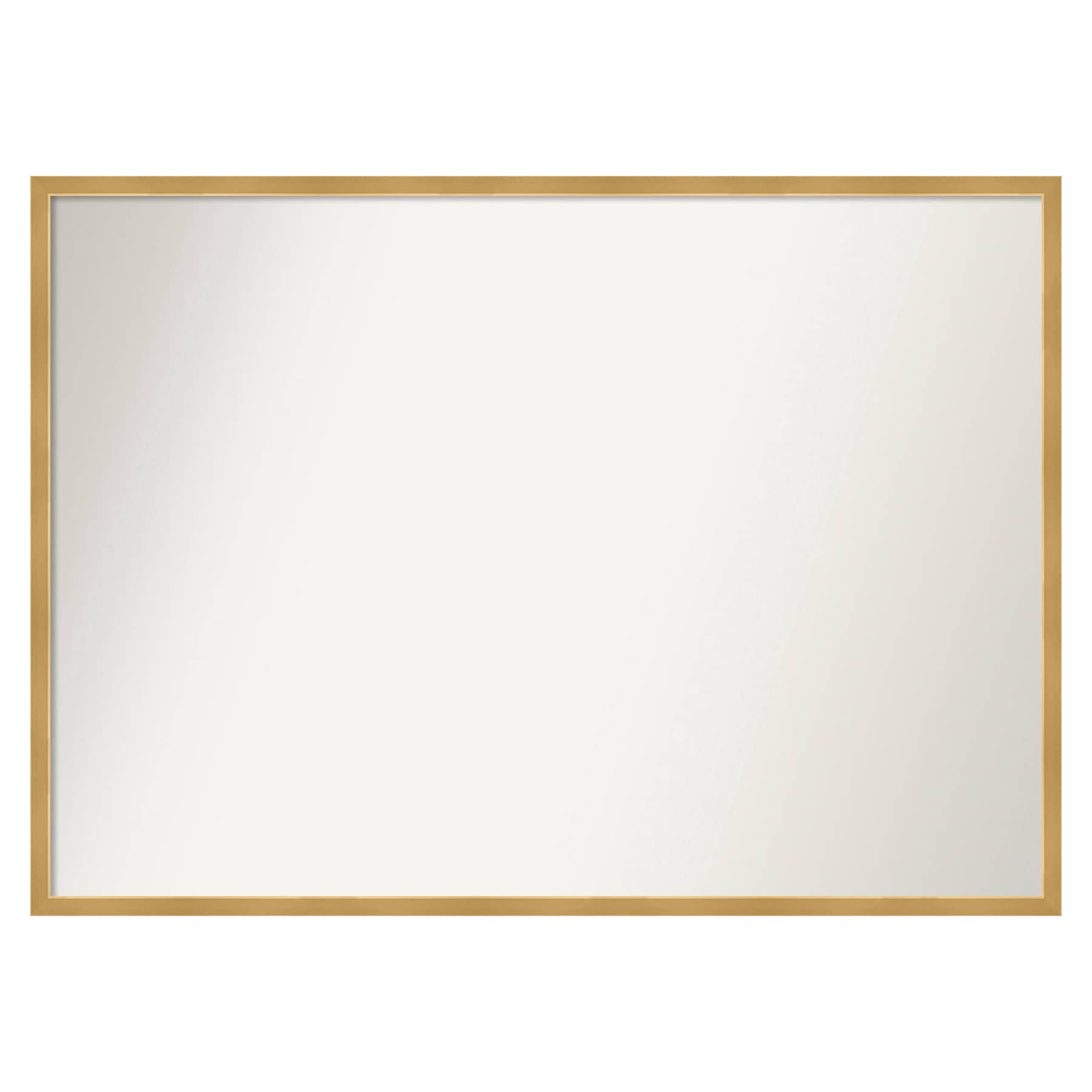 Amanti Art A17007222719 Svelte Polished Gold Frame 39.5-Inches W x 28.5-Inches H Rectangle Svelte Polished Gold Framed Vanity Mirror