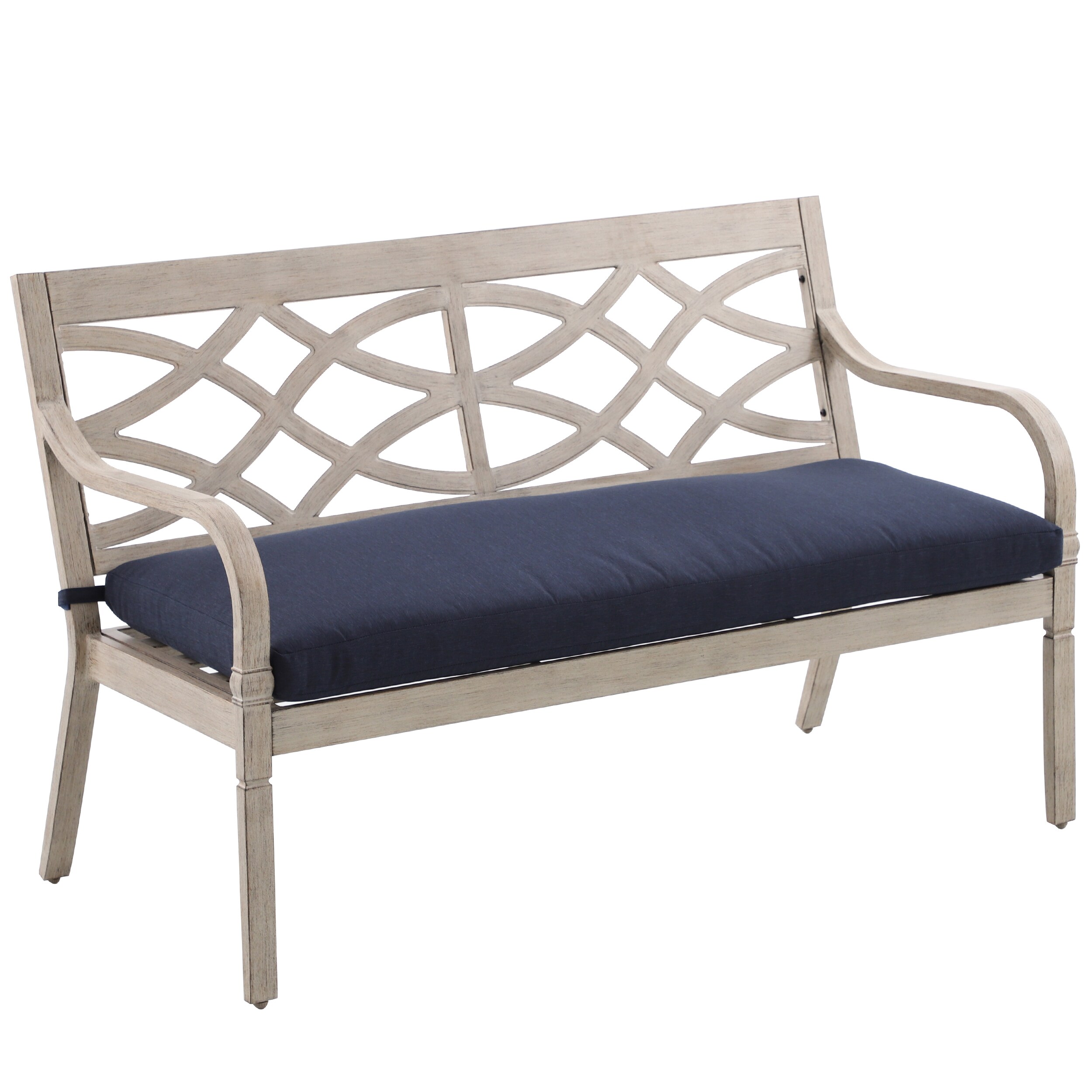 lowes style selections cushioned bench