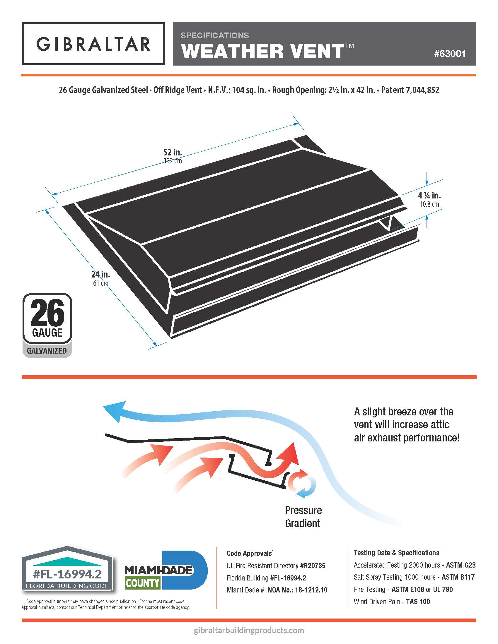 Gibraltar Building Products 63002 Roof-Ridge-Vents - View #4