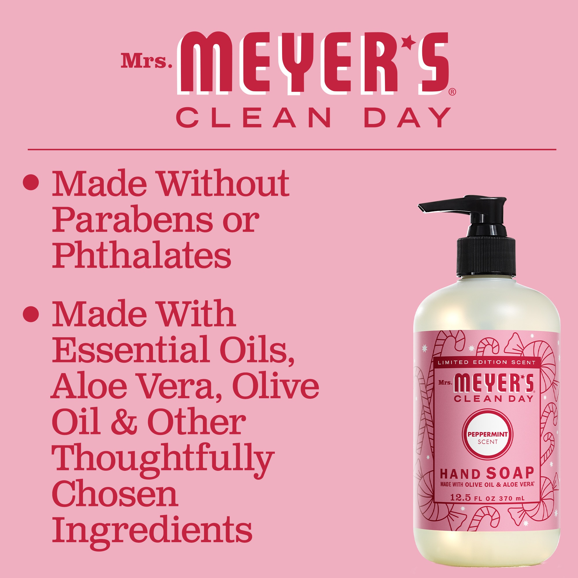 Mrs Meyers Clean Day Liquid Hand Soap Peppermint 12 5fl Oz In The