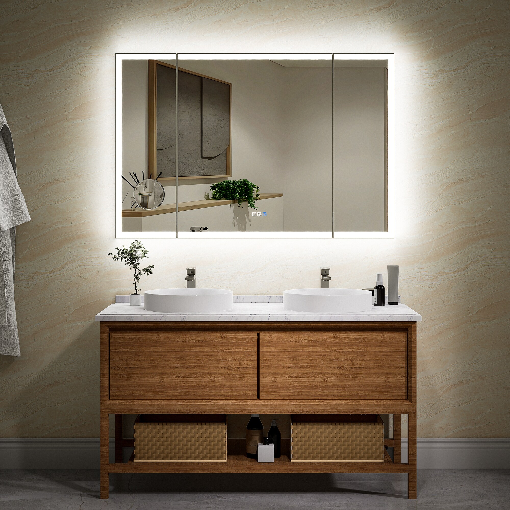 WELLFOR EX-TF3696 Framed-Bath-Mirrors - View #9