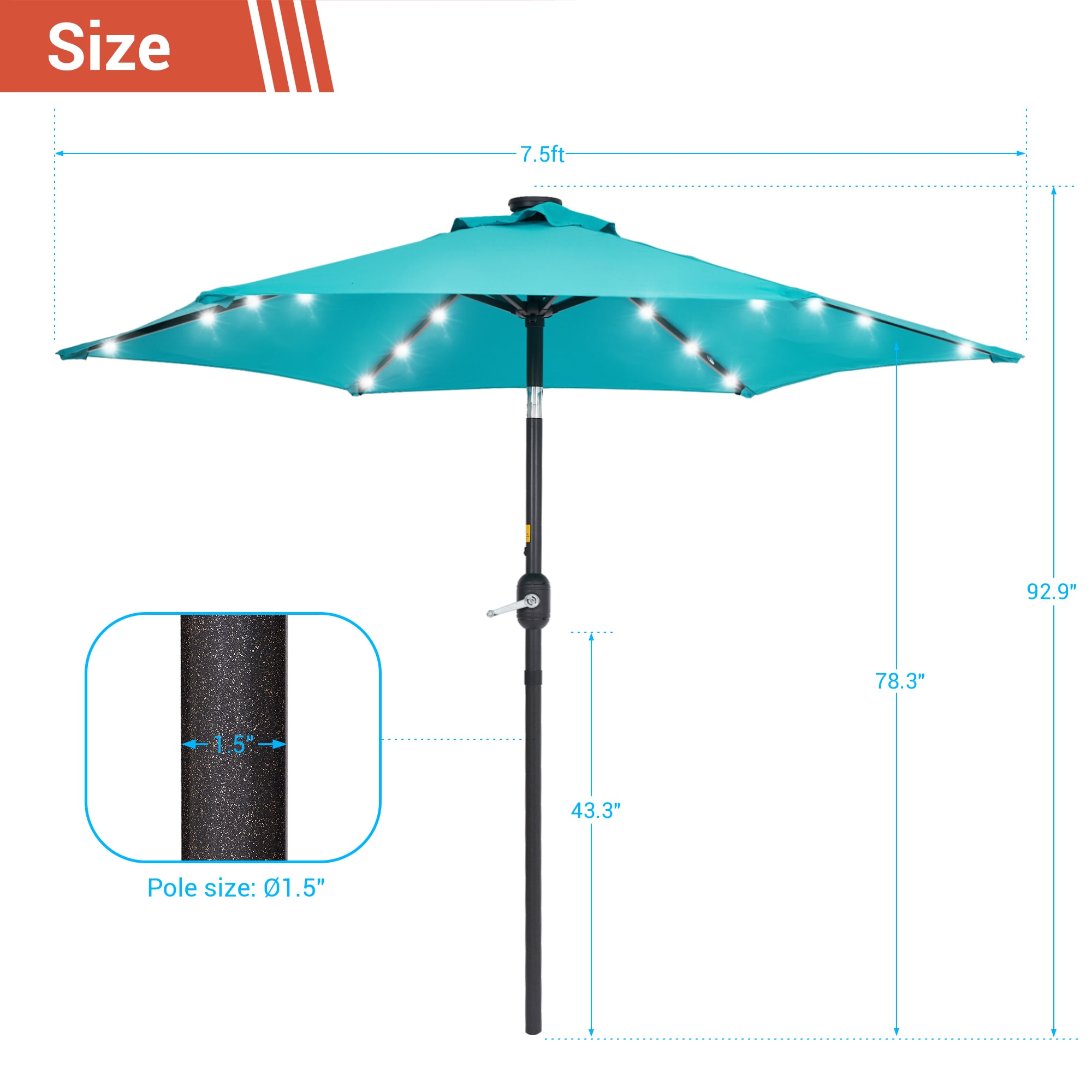 Sonkuki SD-LED90LB Umbrellas-2 - View #5