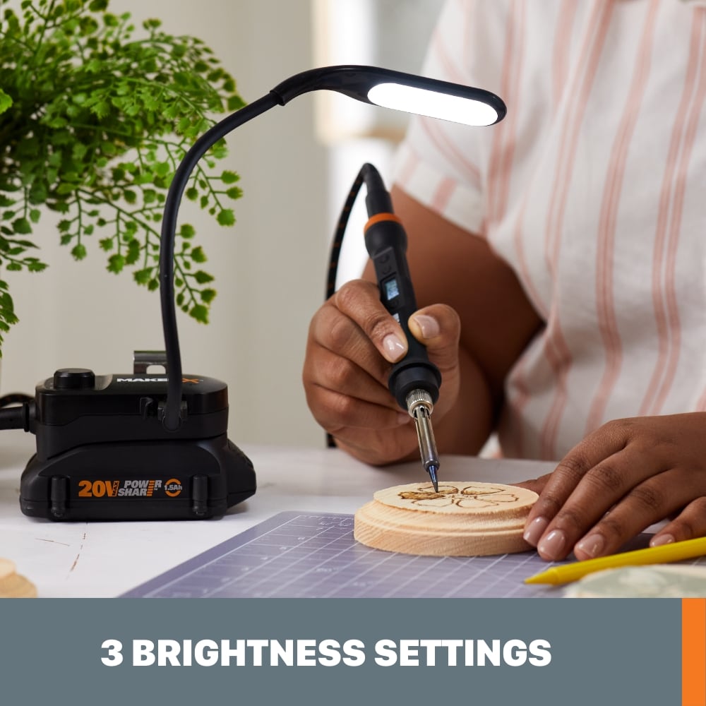 WORX MAKERX 20 volt Lithium Ion li ion Cordless 54 Lumen LED