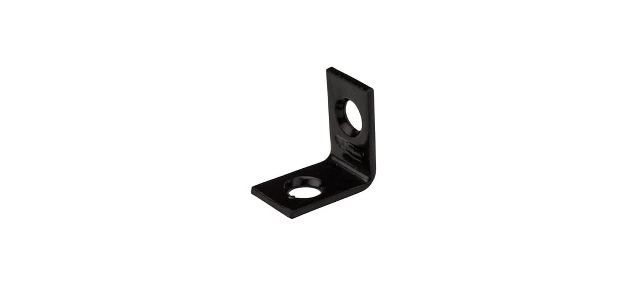 National Hardware  3/4 x 1/2 in. Black Alloy Steel Corner Brace N266-478
