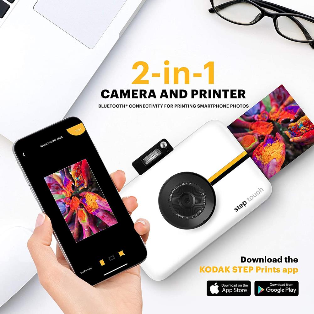 Kodak PRINTOMATIC Digital Instant Print Camera (Black) - 5MP, Zink 2x3  Prints, Bluetooth, Lithium-ion Battery - All-in-One Photography in the  Smartphones & Cameras department at