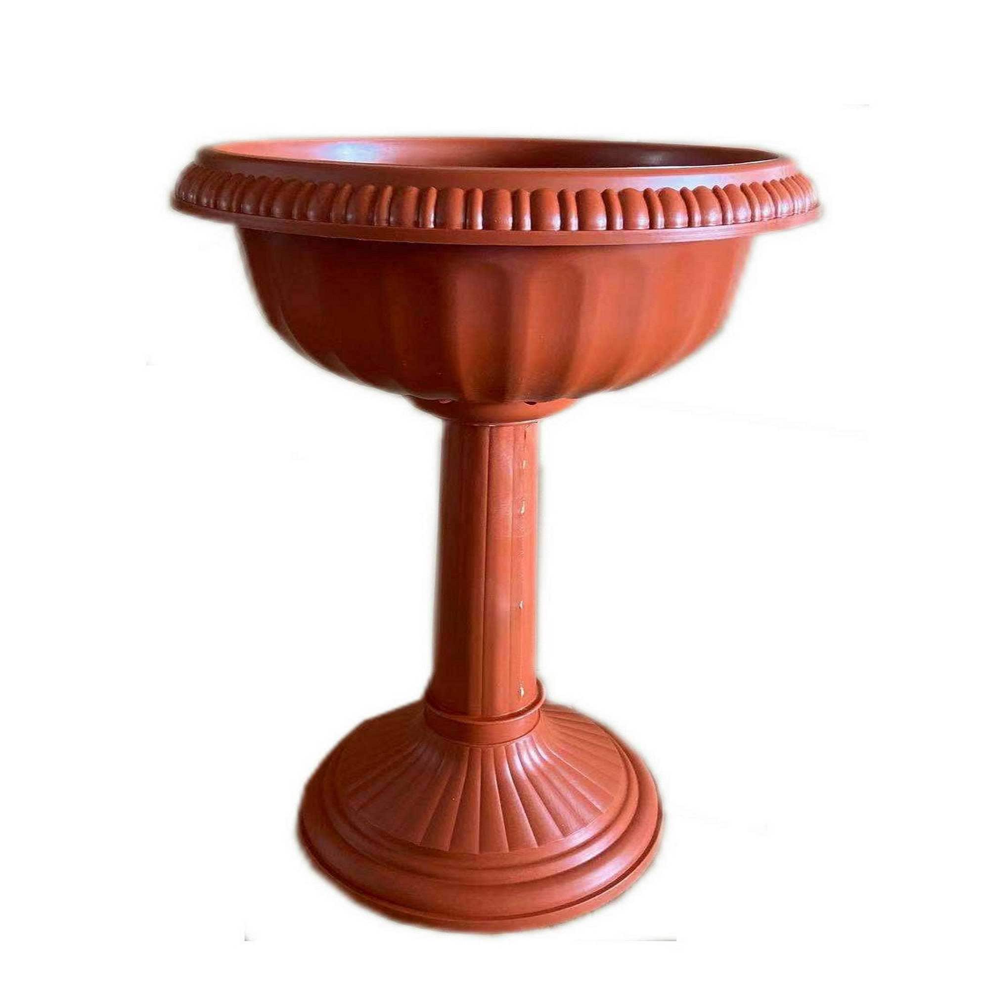 BrylaneHome 196392342917 27-in Tall Column Urn Planter