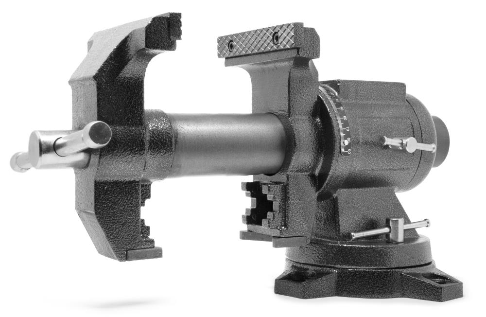 FAIVMULTI360 FAITHFULL 5" 125mm Cast Iron Swivel/Rotating & Pipe Engineers Vice 