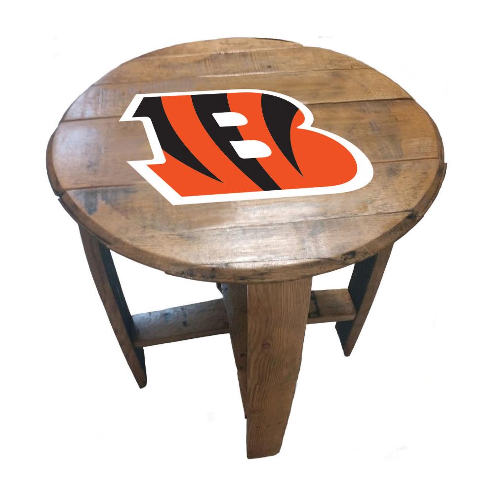 24 NFL Cincinnati Bengals Round Distressed Sign