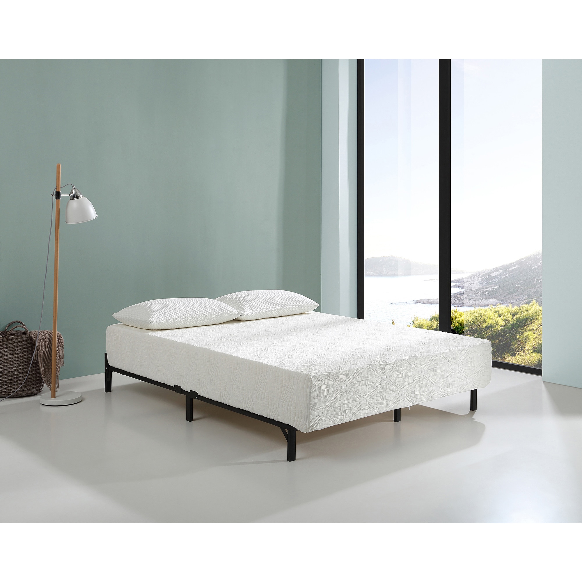 IHOMEadore MDVISCOGEL-8-FM 8-in Plush Full Gel memory foam Mattress in a Box with Boxspring Included