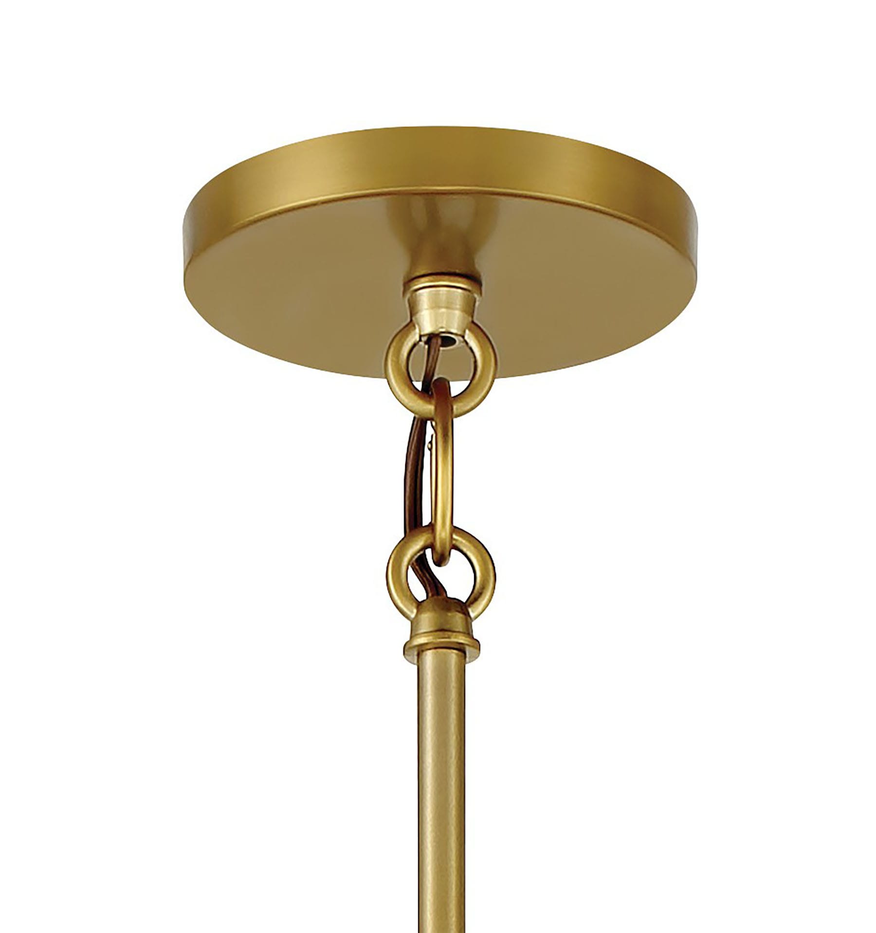 Soft Brass Mini Pendant Light with Steel Shade