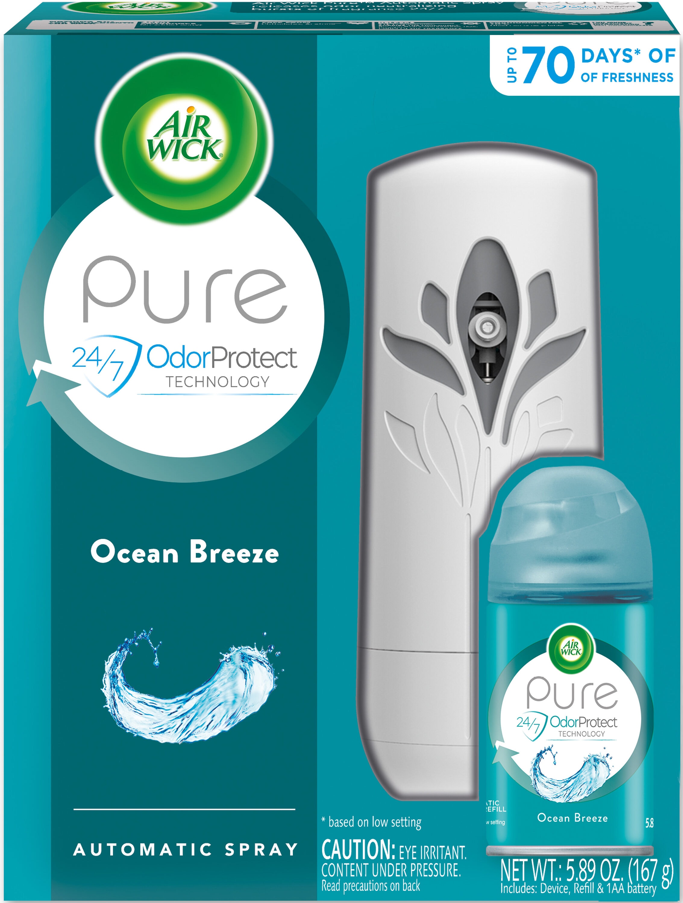 Air Wick 5.89-fl oz Ocean Breeze Dispenser/Refill Air Freshener in the Air  Fresheners department at