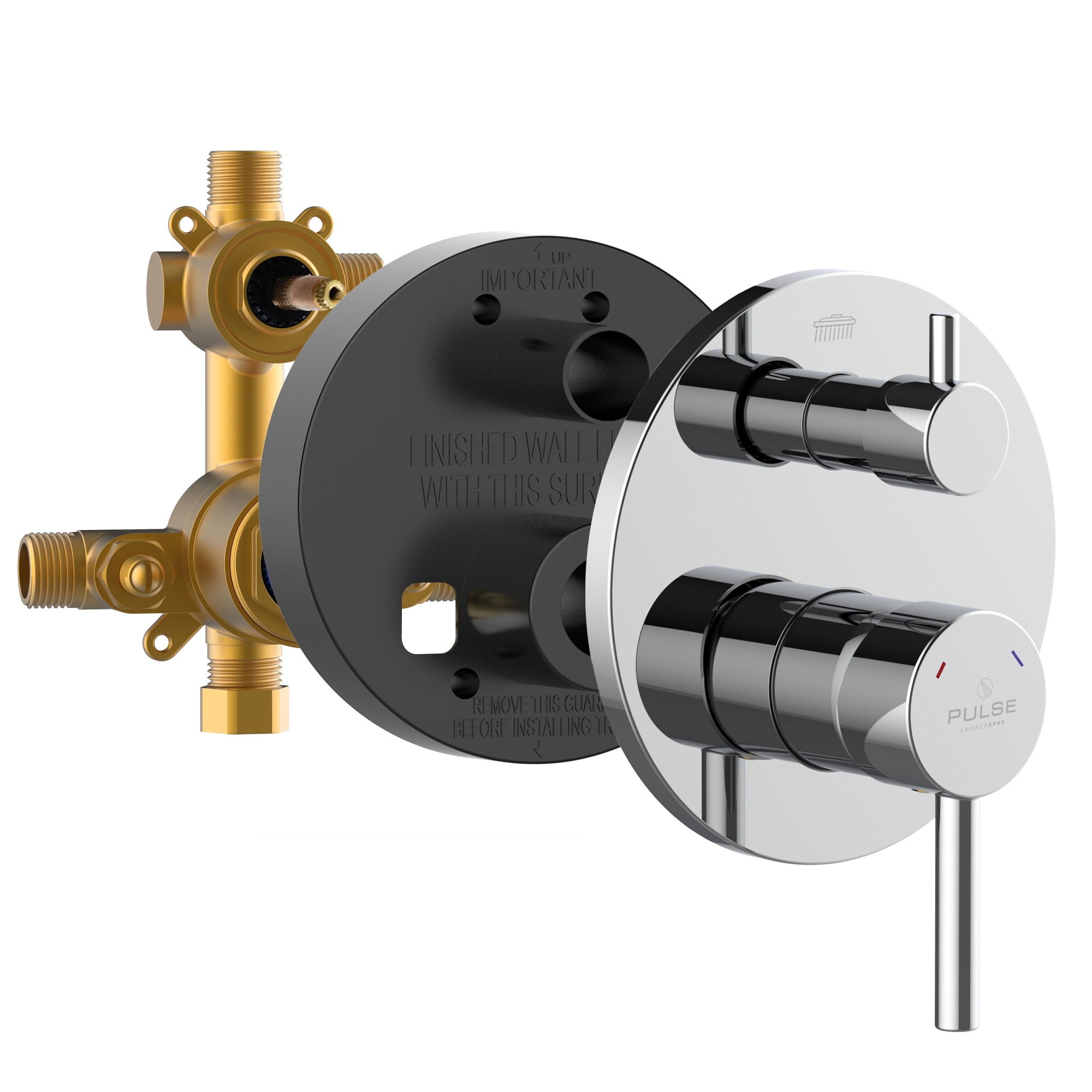 PULSE 3005-RIVD-CH 1/2-in ID MIP x 1/2-in OD MIP Brass Pressure balancing valve