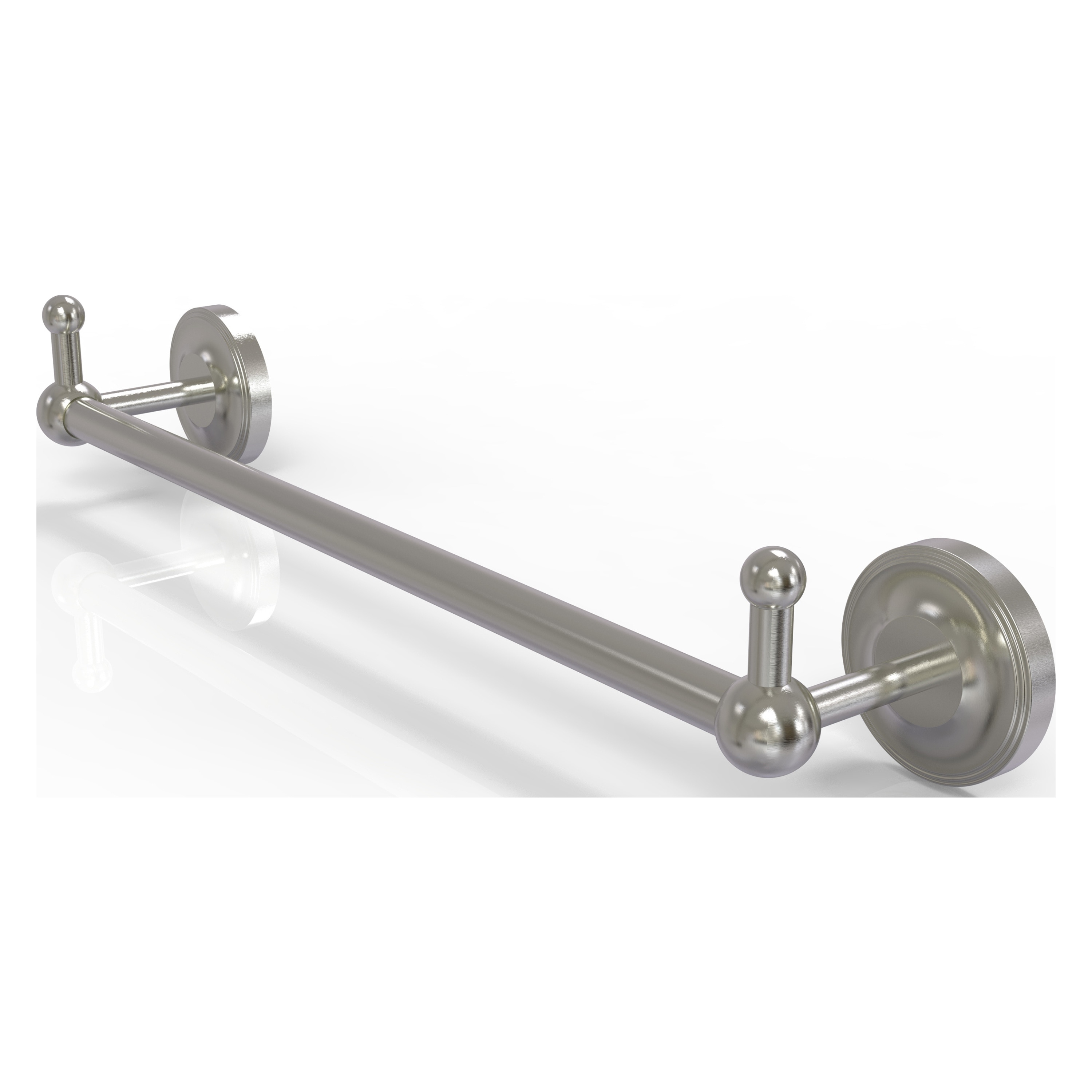 Allied Brass PR-41-18-PEG-SN Prestige Regal 18-in Satin Nickel Wall mount Single Towel Bar
