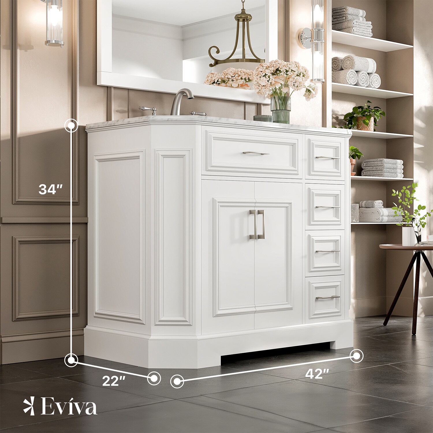 Eviva EVVN188-42WH Bath-Vanity-Combo - View #2