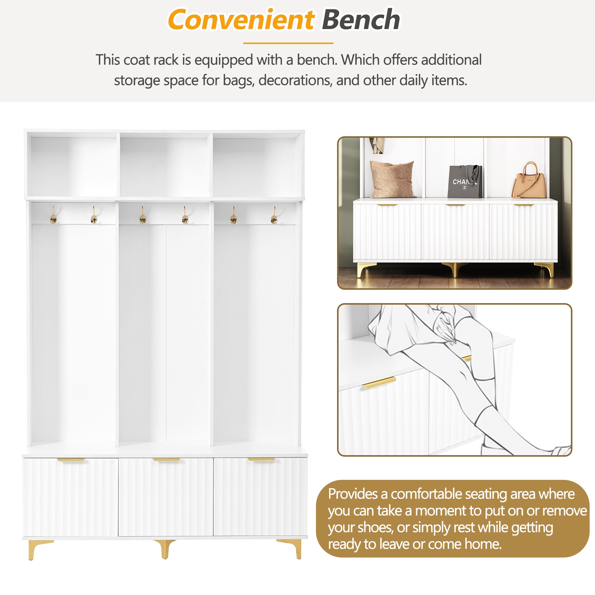 ModernLuxe N721P180460K Coatrack-Stands-Pedestals - View #3
